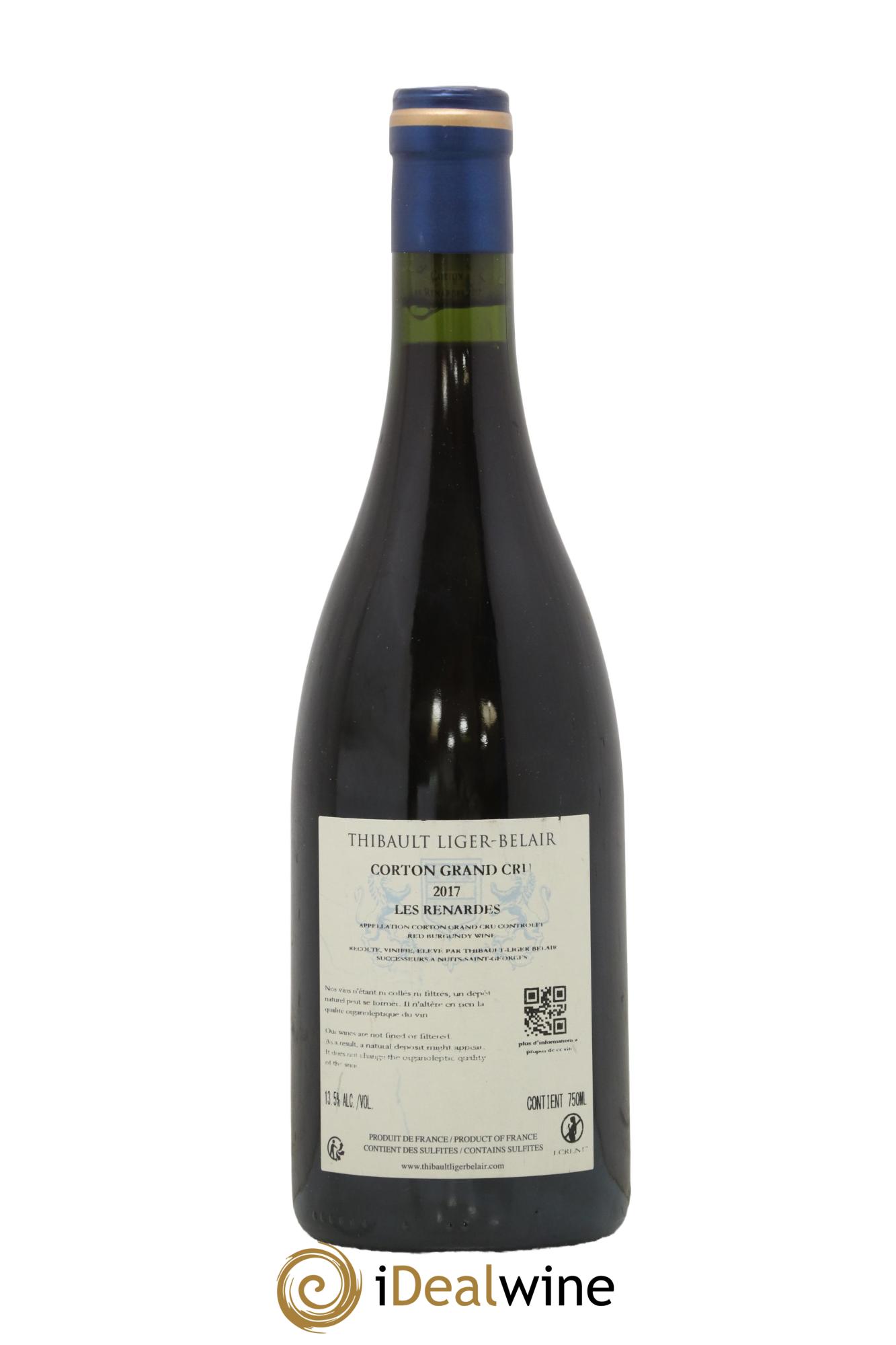 Corton Grand Cru Les Renardes Thibault Liger-Belair 2017 - Lot de 1 bouteille - 1