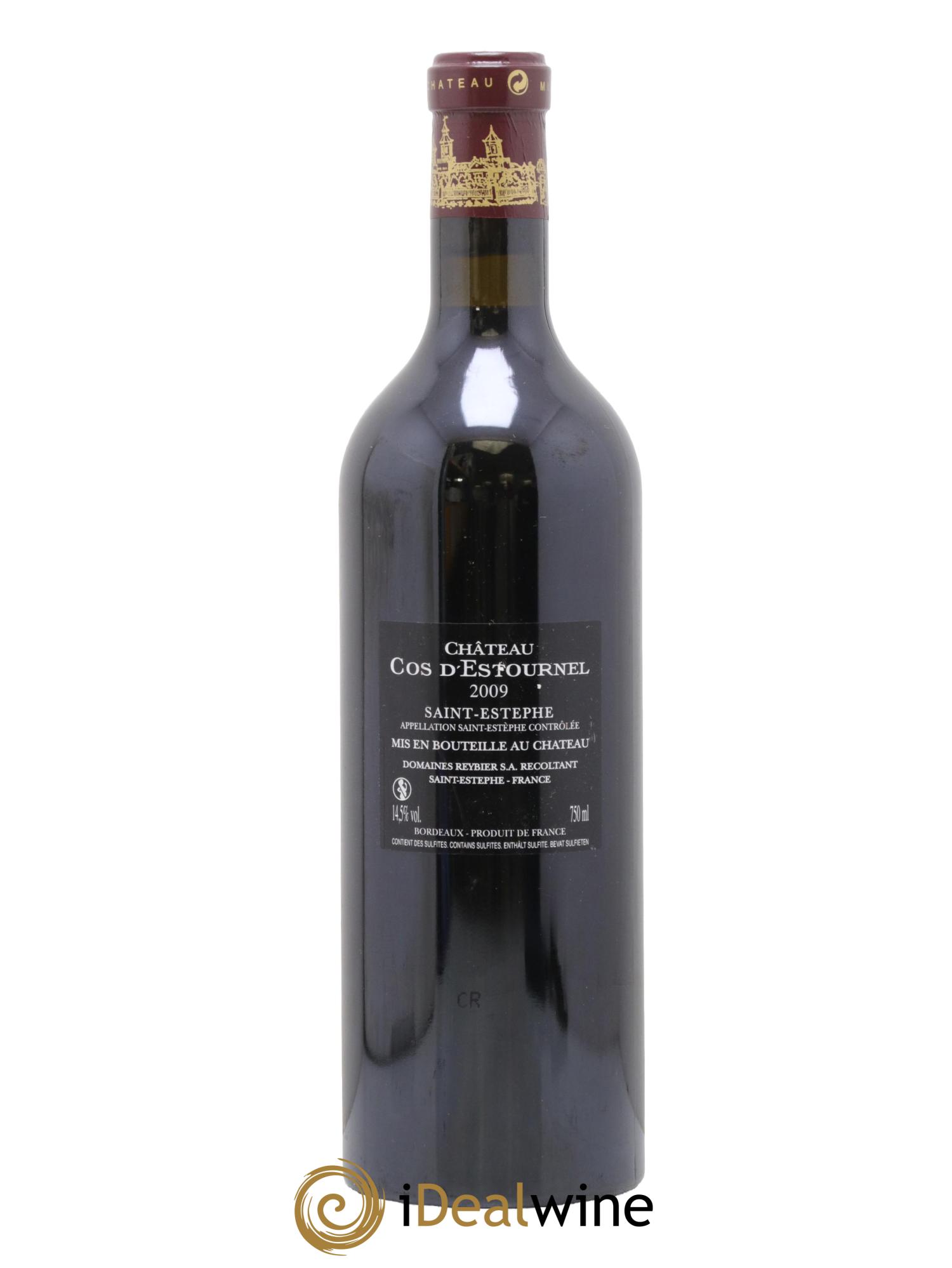 Cos d'Estournel 2ème Grand Cru Classé 2009 - Lot de 1 bouteille - 1