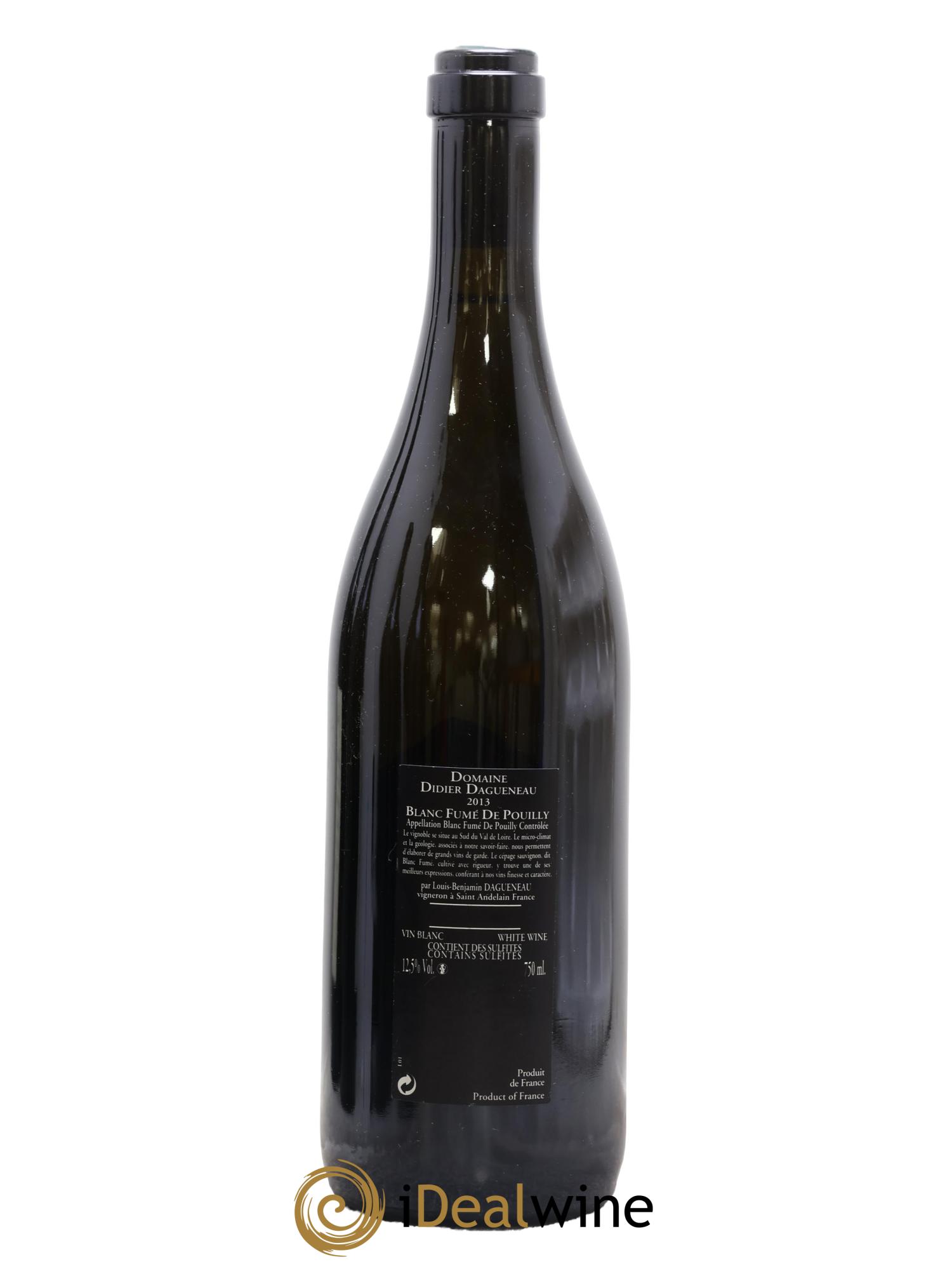 Vin de France (anciennement Pouilly-Fumé) Silex Dagueneau (Domaine Didier - Louis-Benjamin) 2013 - Lot of 1 bottle - 1
