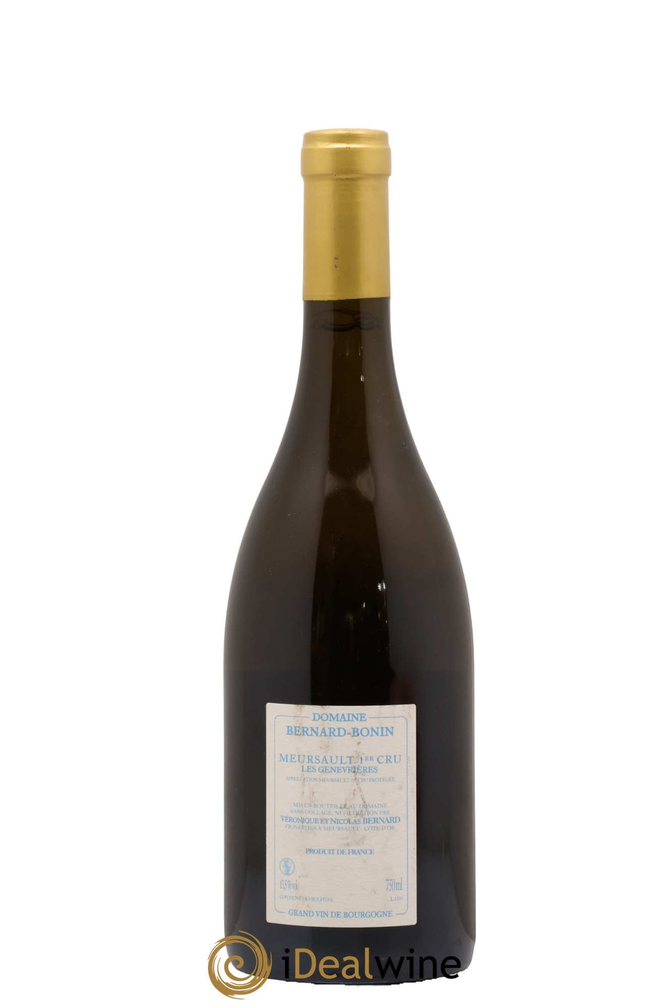Meursault 1er Cru Les Genevrières Bernard Bonin 2015 - Lot of 1 bottle - 1