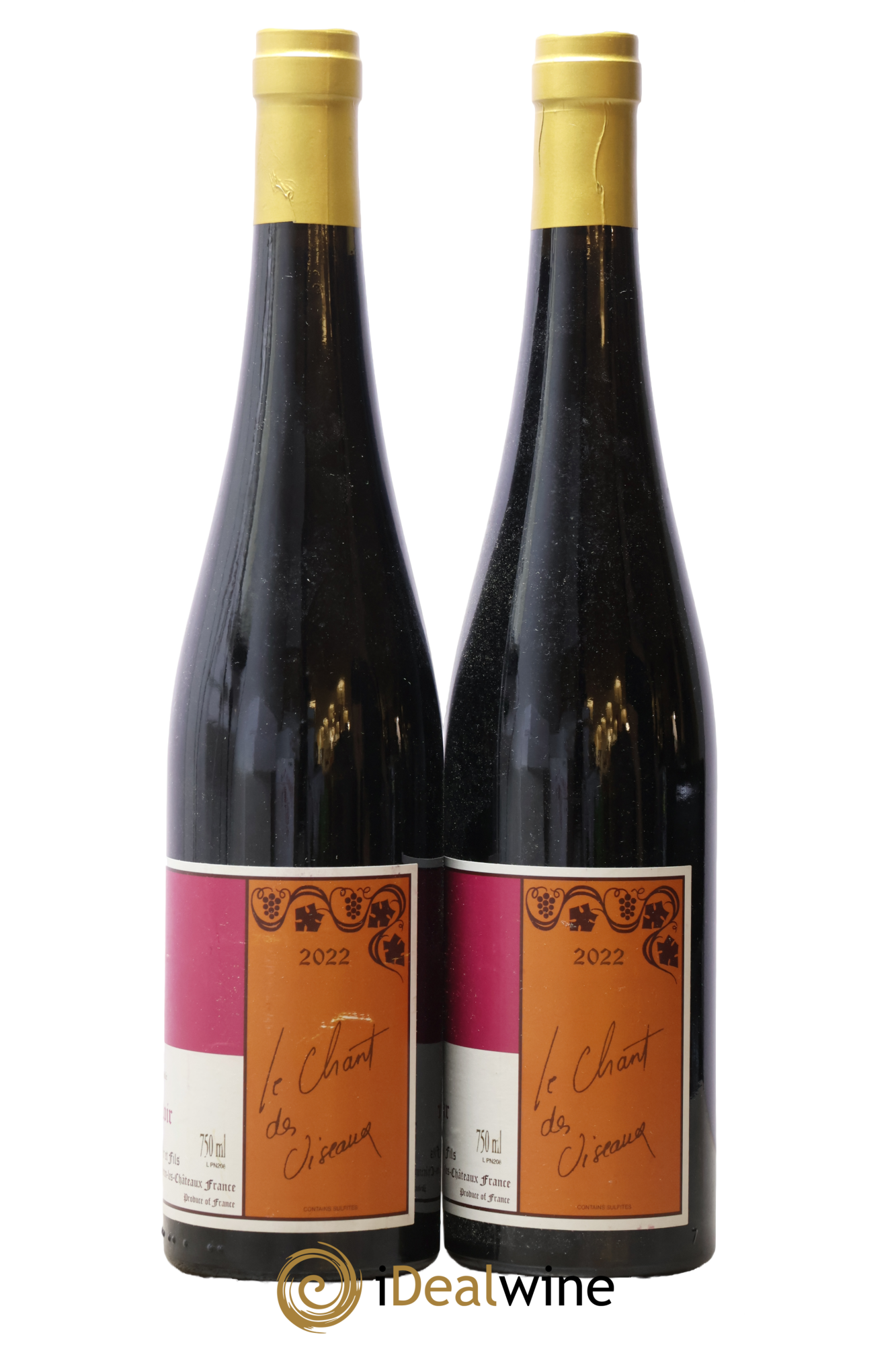 Alsace Pinot noir Le Chant des Oiseaux Gérard Schueller (Domaine) 2022 - Lot de 2 bouteilles - 1
