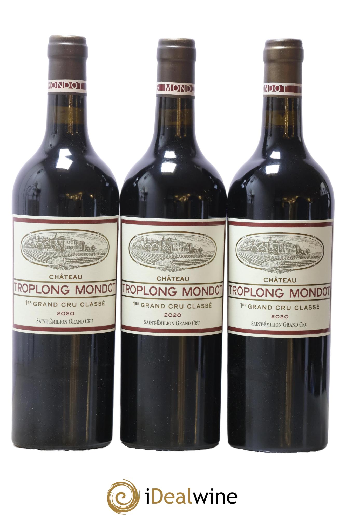 Château Troplong Mondot 1er Grand Cru Classé B 2020 - Lote de 3 botellas - 0