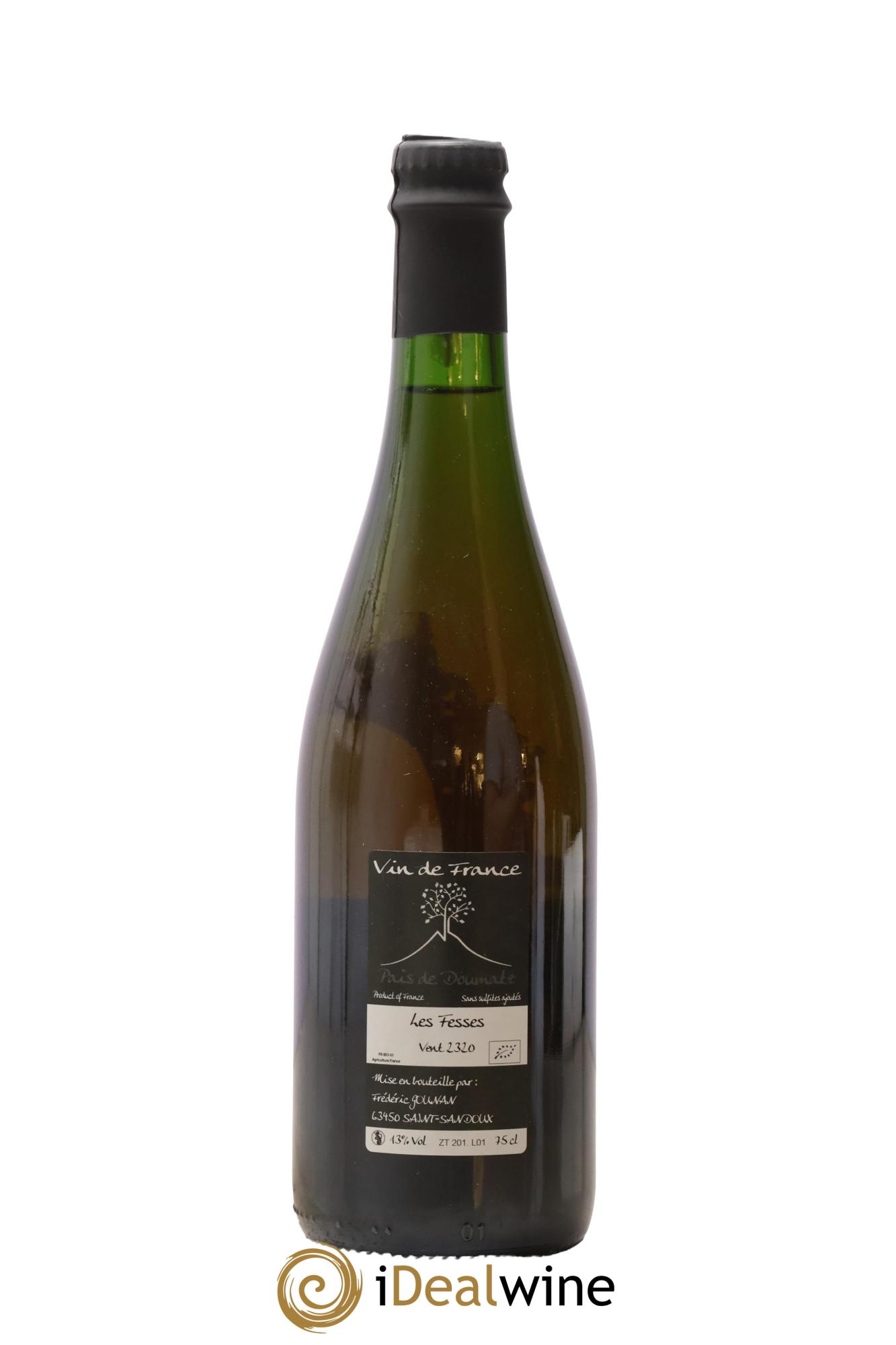 Vin de France Les Fesses Vignoble de l'Arbre Blanc 2020 - Lot de 1 bouteille - 1