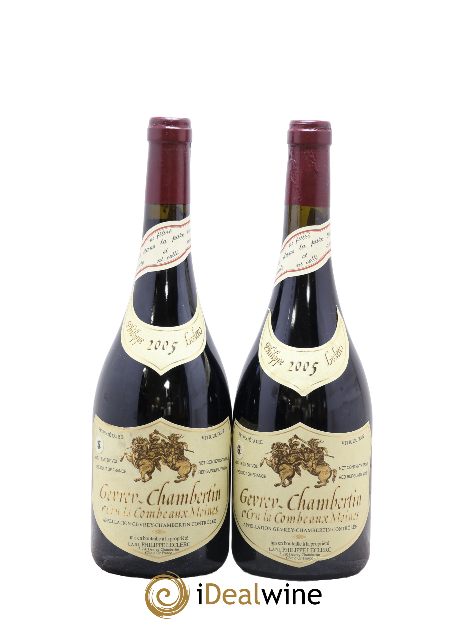 Gevrey-Chambertin 1er Cru La Combe aux Moines Philippe Leclerc 2005 - Lotto di 2 bottiglie - 0
