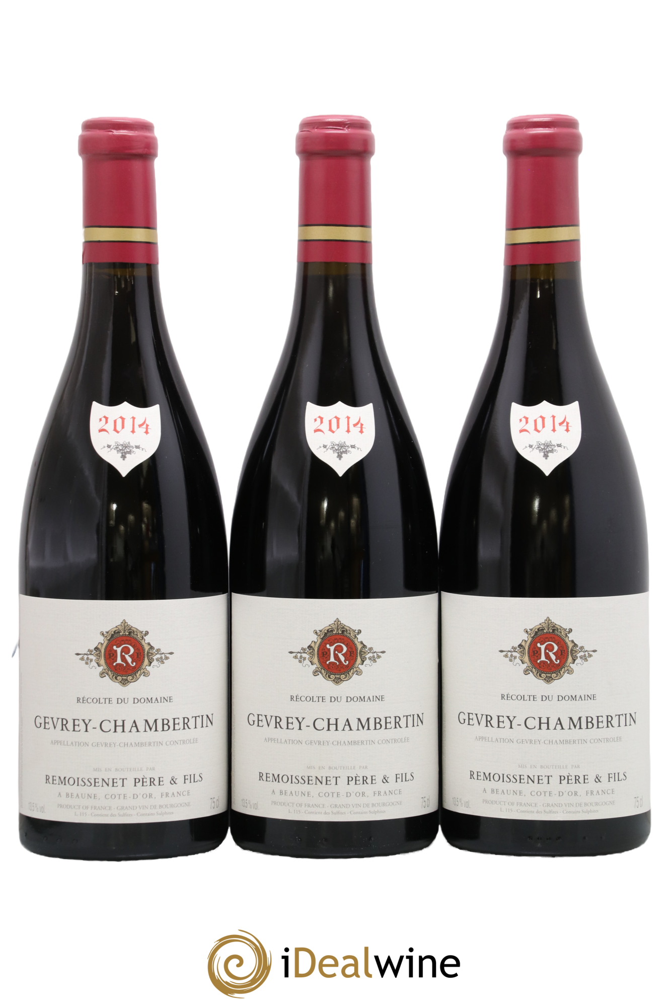 Gevrey-Chambertin Remoissenet Père et Fils 2014 - Lot de 3 bouteilles - 0
