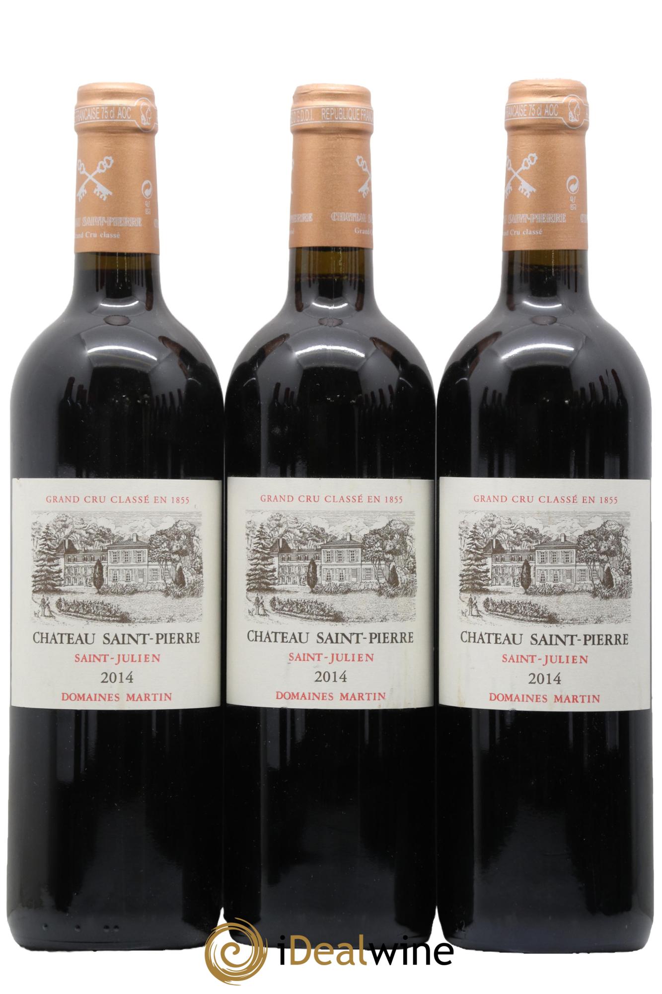 Château Saint-Pierre 4ème Grand Cru Classé 2014 - Lot de 3 bouteilles - 0