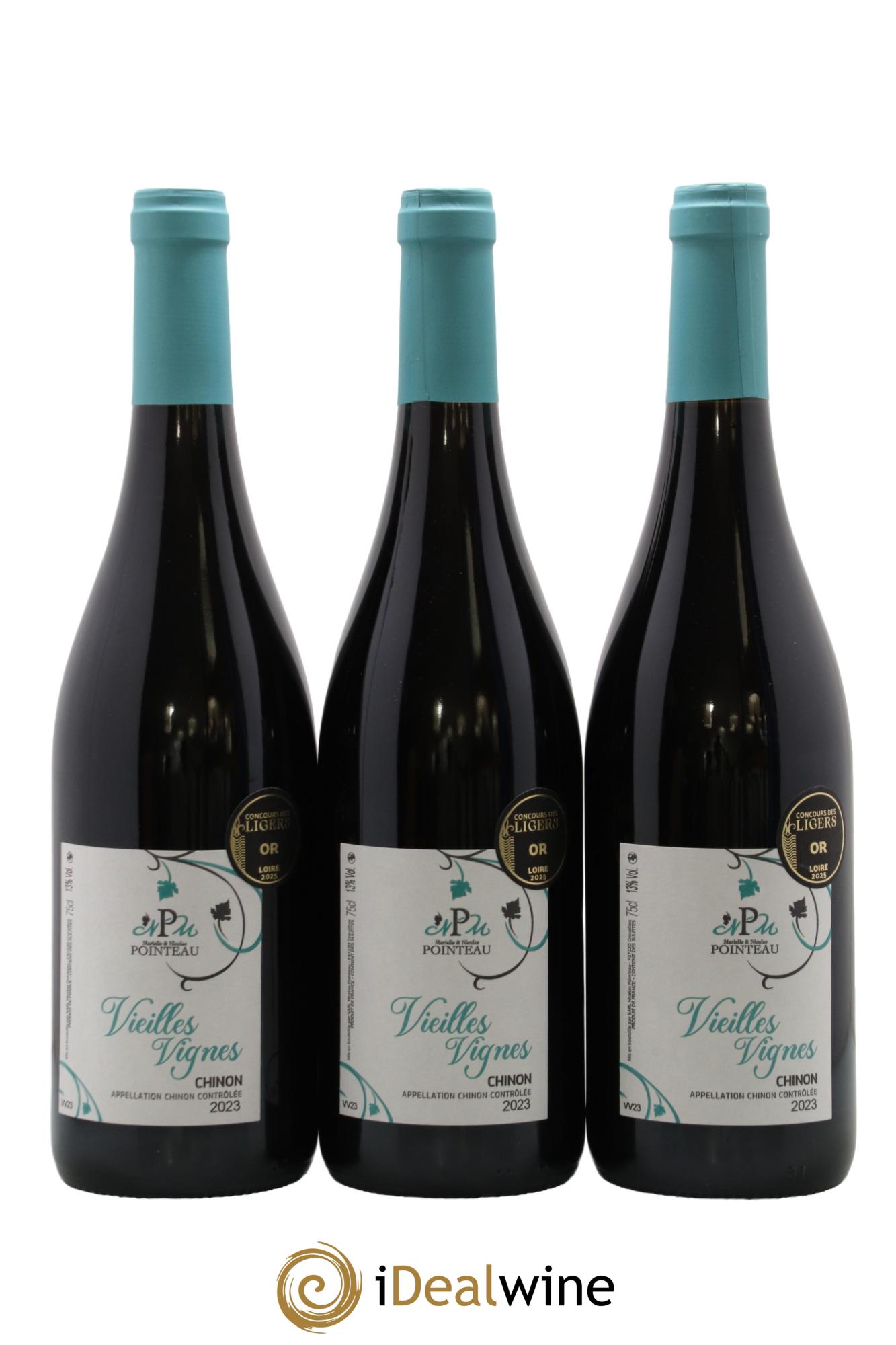 Chinon Vieilles Vignes Domaine Pointeau 2023 - Lot de 3 bouteilles - 0