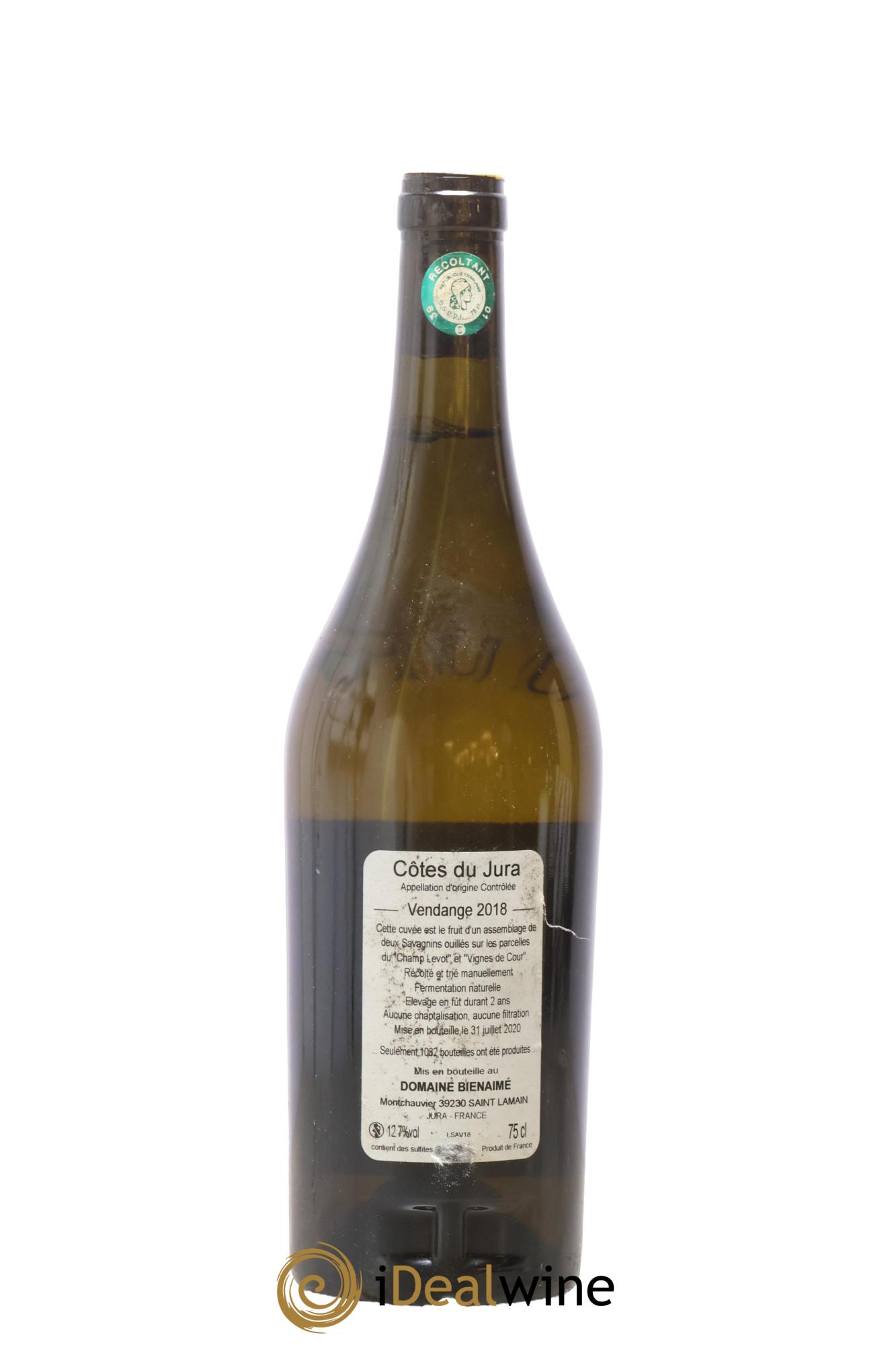 Côtes du Jura Savagnin Bruno Bienaimé 2018 - Posten von 1 Flasche - 1