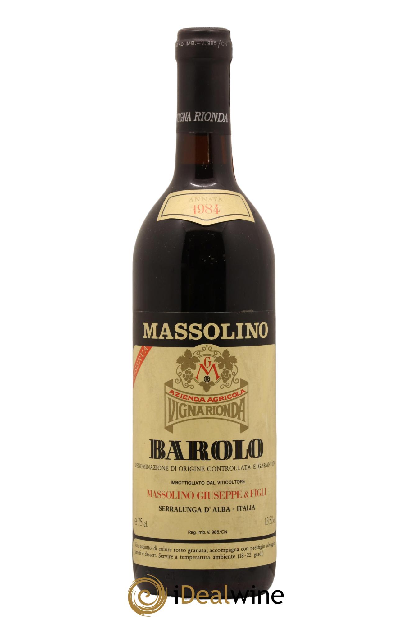 Barolo Riserva Massolino 1984 - Posten von 1 Flasche - 0