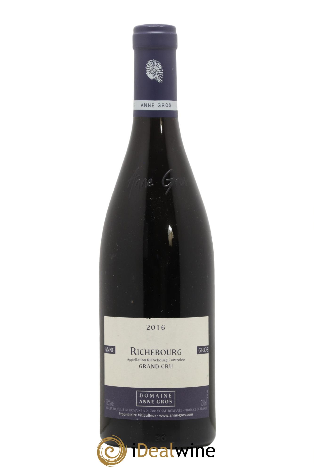 Richebourg Grand Cru Anne Gros 2016 - Lot de 1 bouteille - 0
