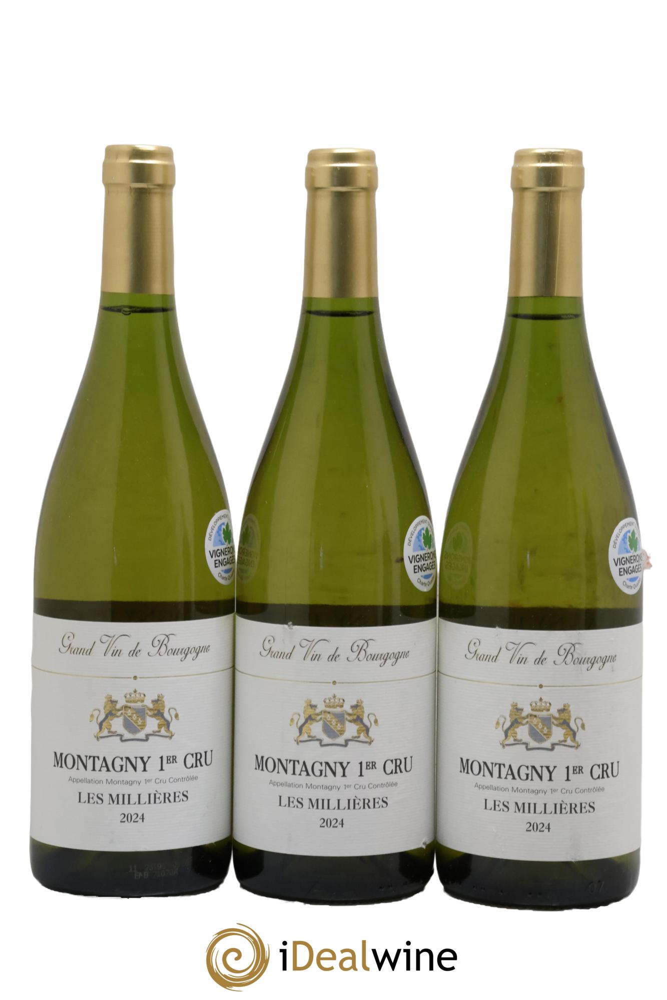 Montagny 1er Cru Les Millières Chandesais 2024 - Lotto di 3 bottiglie - 0