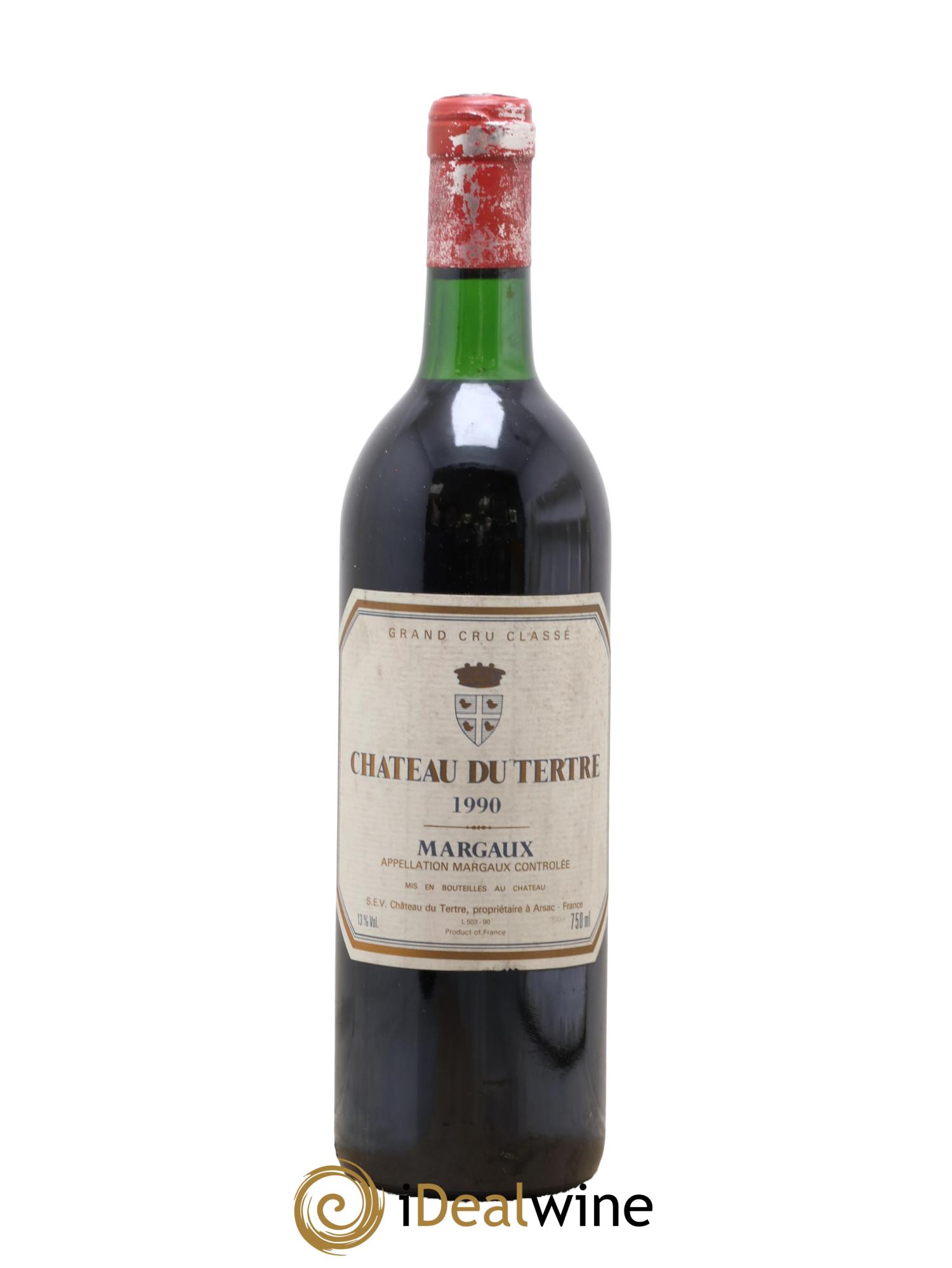 Château du Tertre 5ème Grand Cru Classé 1990 - Lot de 1 bouteille - 0