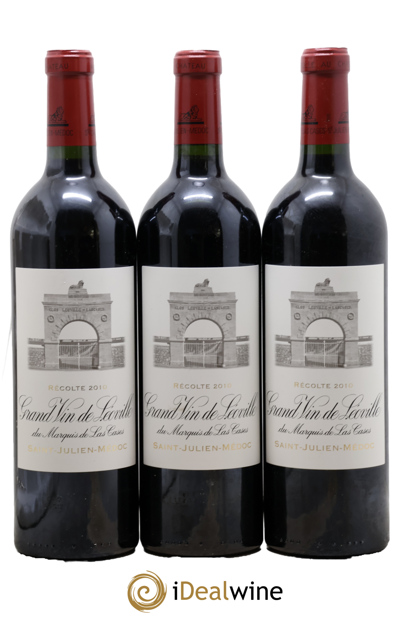 Château Léoville Las Cases 2ème Grand Cru Classé 2010 - Lot de 3 bouteilles - 0