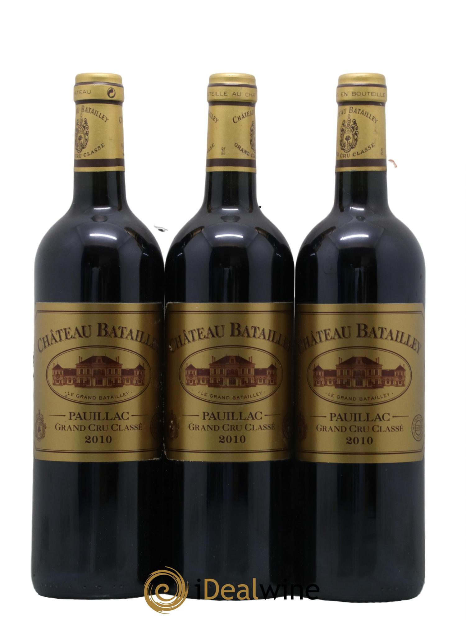 Château Batailley 5ème Grand Cru Classé 2010 - Lot de 3 bouteilles - 0