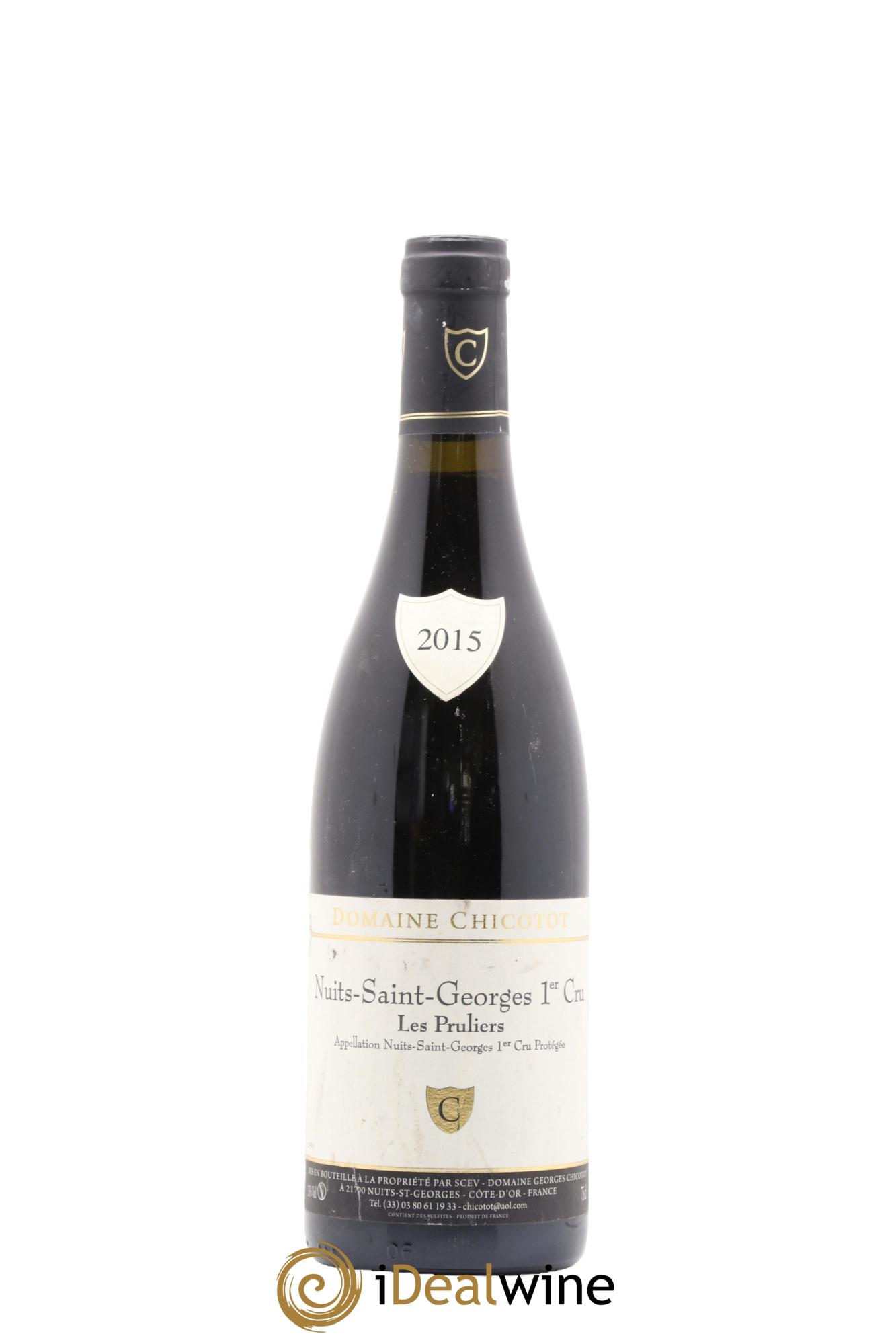 Nuits-Saint-Georges 1er Cru Les Pruliers Chicotot 2015 - Lot de 1 bouteille - 0