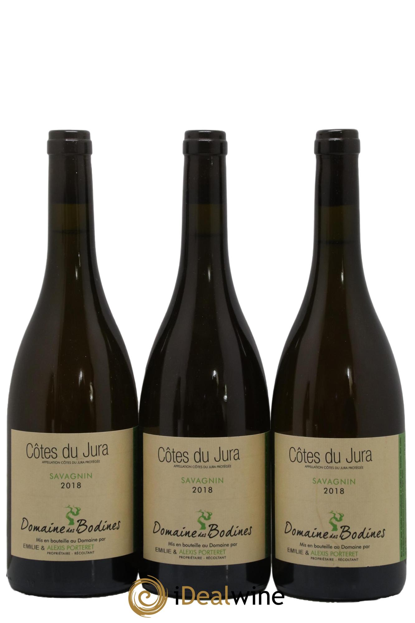 Côtes du Jura Savagnin Domaine des Bodines 2018 - Lot de 3 bouteilles - 0