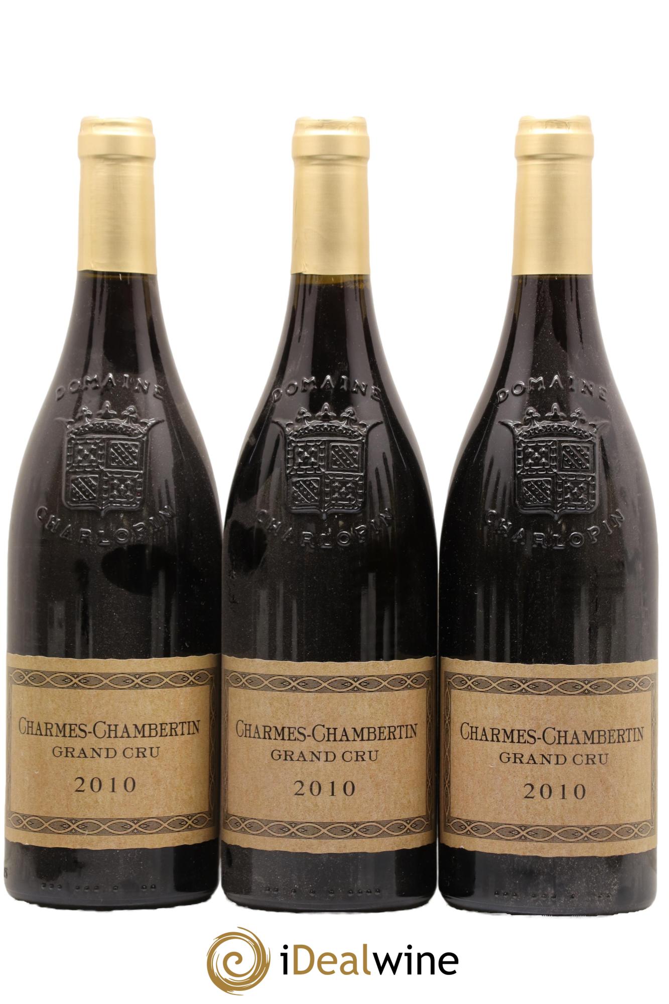 Charmes-Chambertin Grand Cru Charlopin-Parizot 2010 - Lot de 3 bouteilles - 0