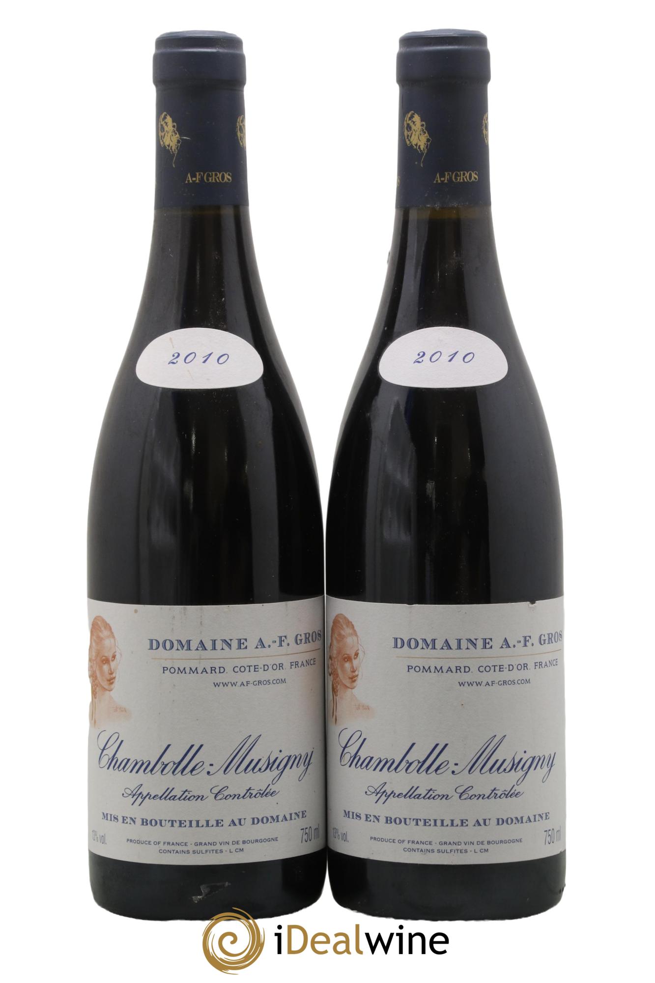 Chambolle-Musigny A.-F. Gros 2010 - Lotto di 2 bottiglie - 0