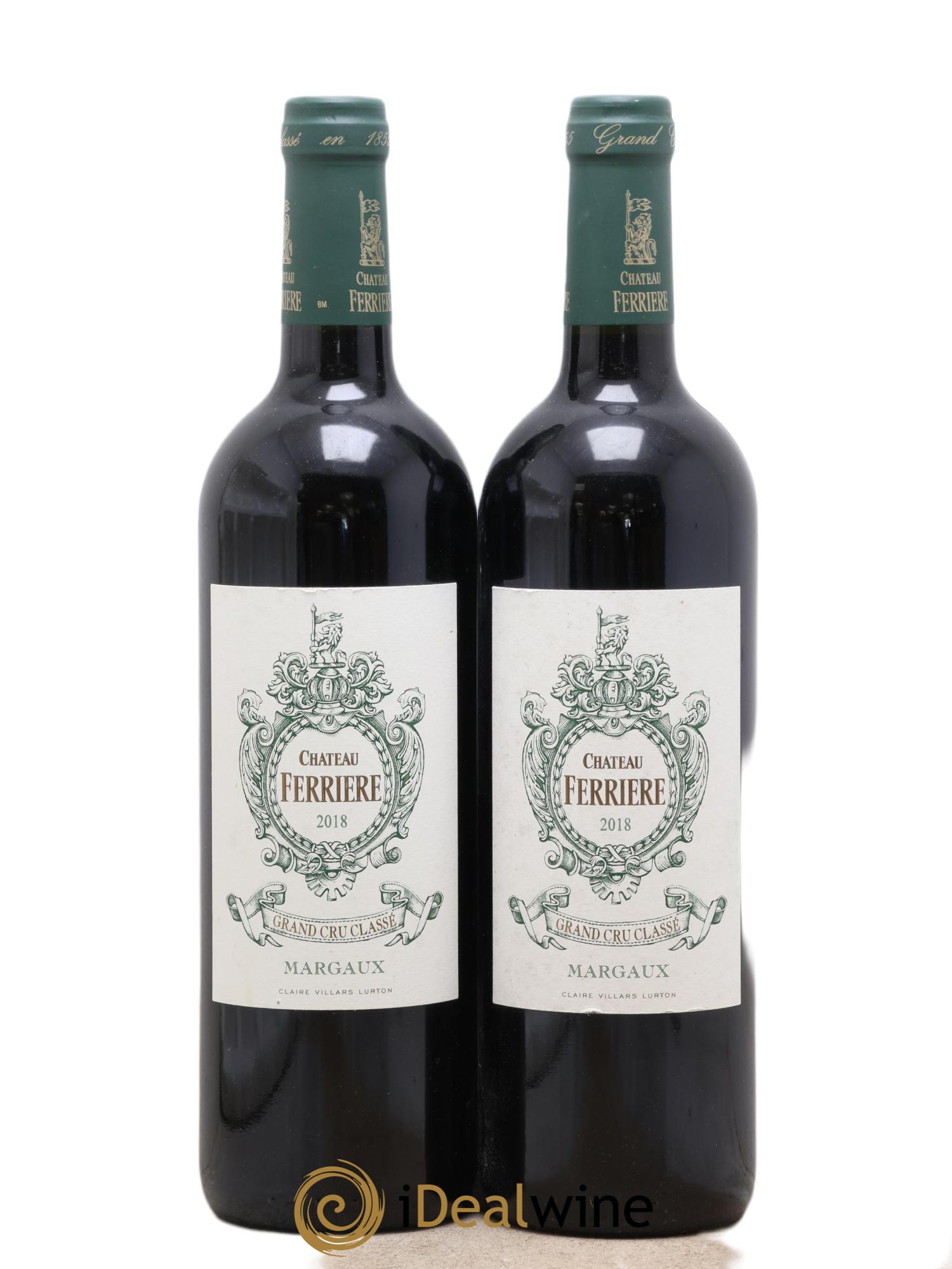Château Ferrière 3ème Grand Cru Classé 2018 - Lot de 2 bouteilles - 0