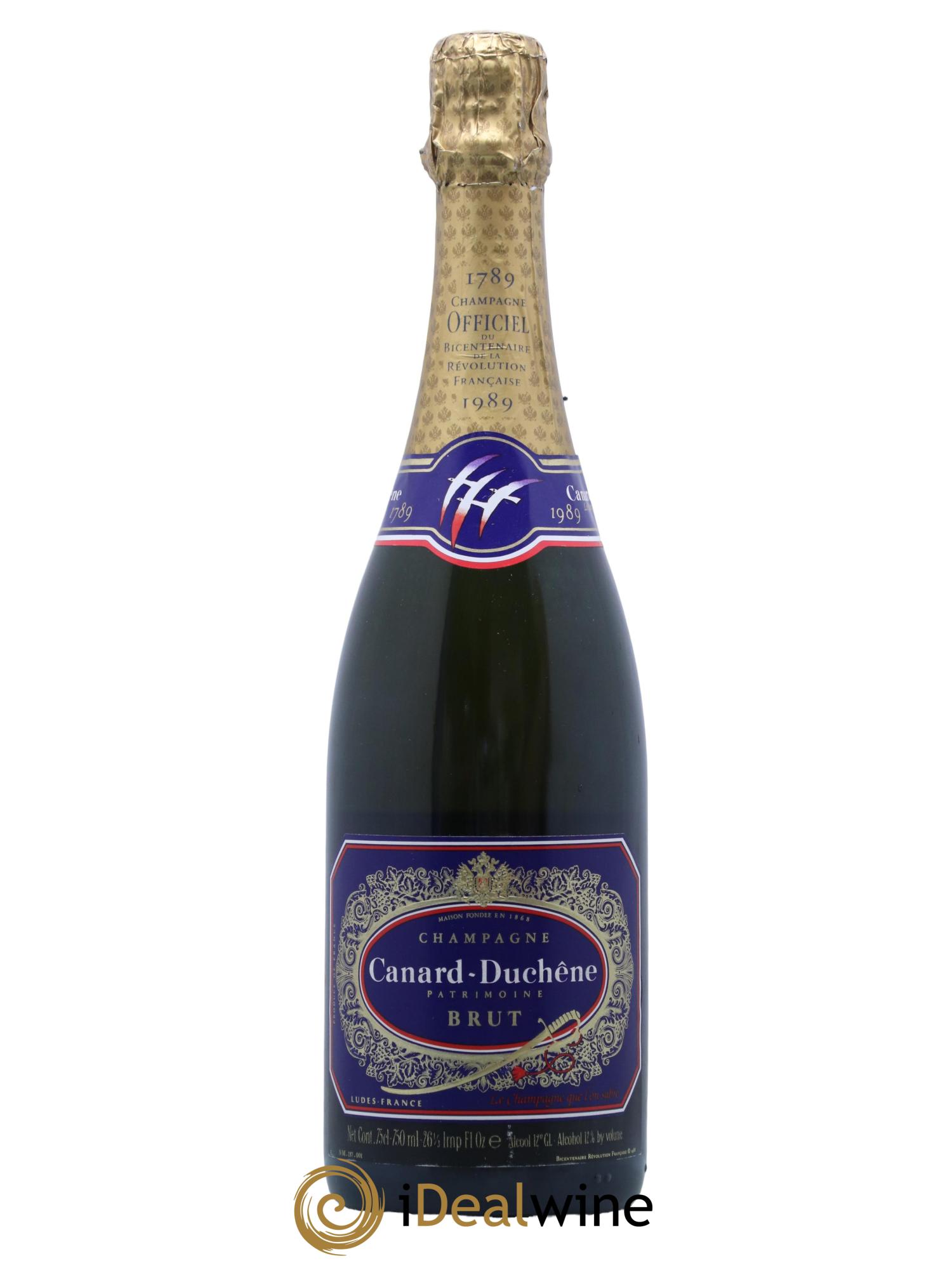 Champagne Brut Officiel du Bicentenaire Revolution Francaise Canard Duchene - Lot de 1 bouteille - 0