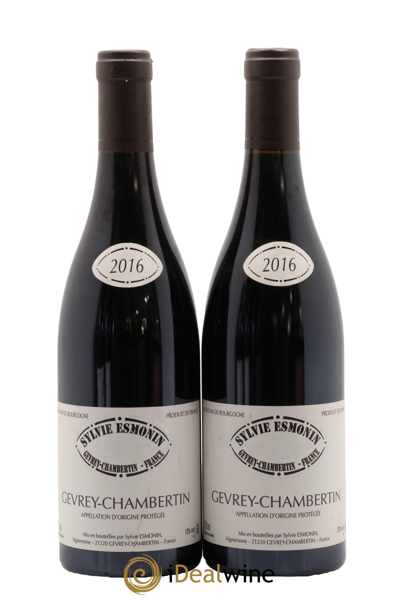 Gevrey-Chambertin Sylvie Esmonin 2016 - Lot of 2 bottles - 0