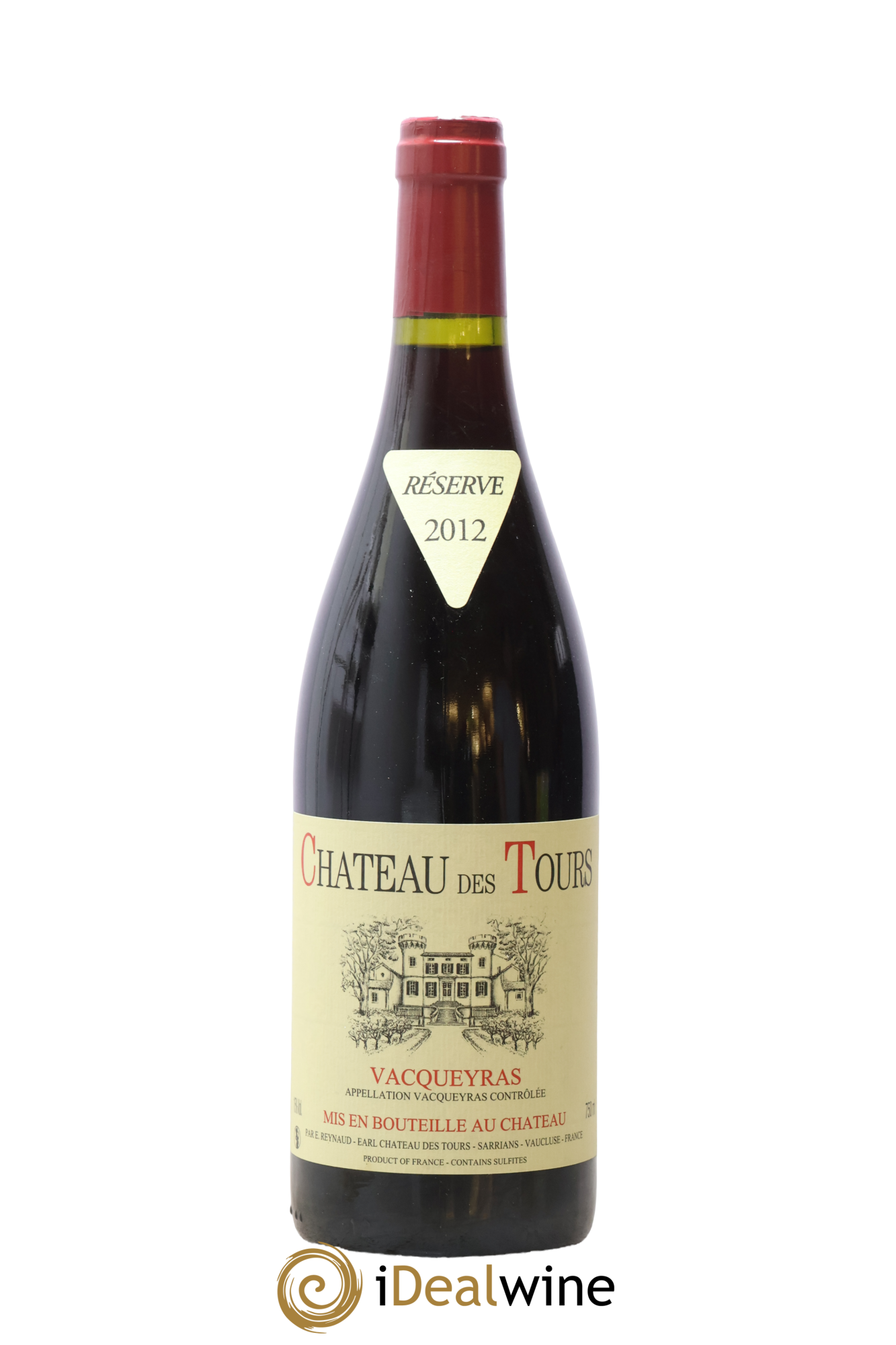 Vacqueyras Château des Tours Emmanuel Reynaud 2012 - Lot de 1 bouteille - 0