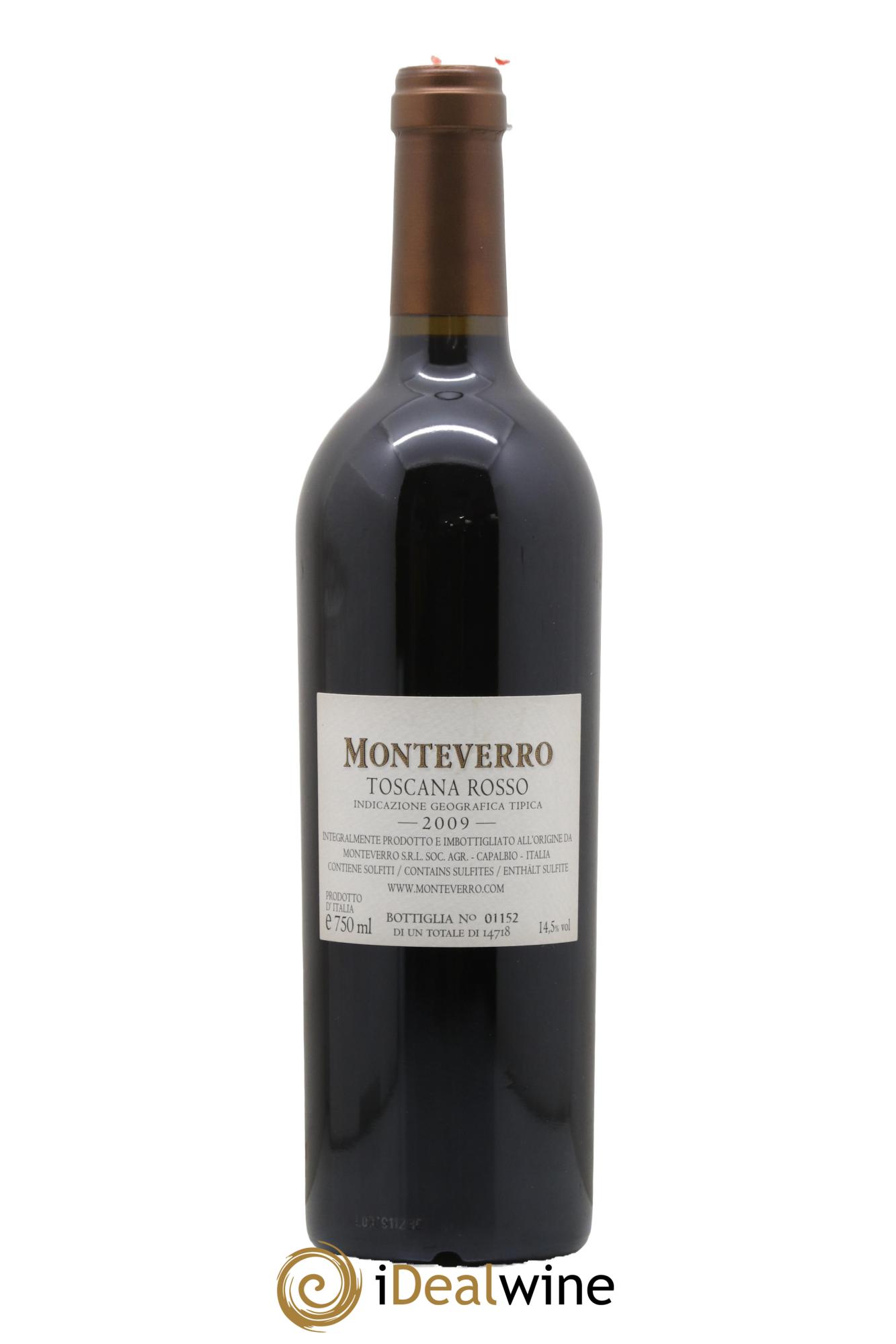 Italie Monteverro 2009 - Posten von 1 Flasche - 1