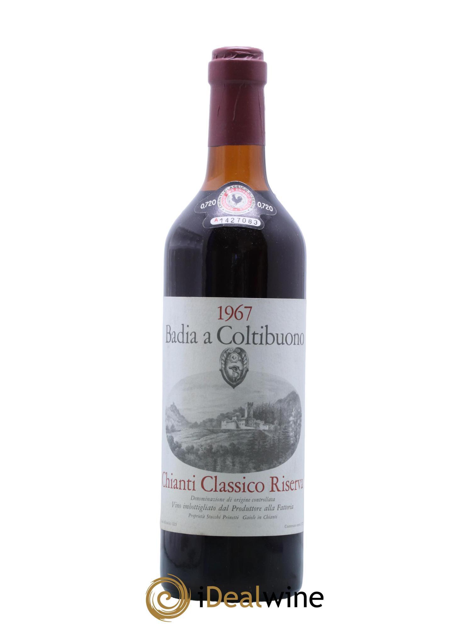 Chianti Classico DOCG Riserva Badia a Coltibuono 1967 - Lot de 1 bouteille - 0
