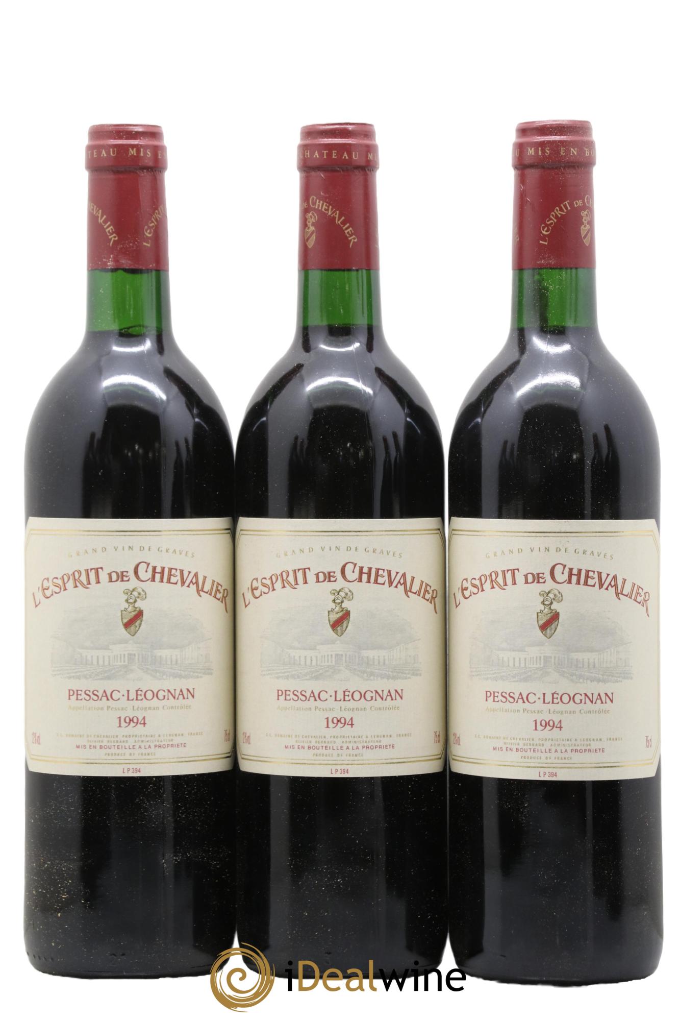 Esprit de Chevalier Second Vin 1994 - Lotto di 3 bottiglie - 0