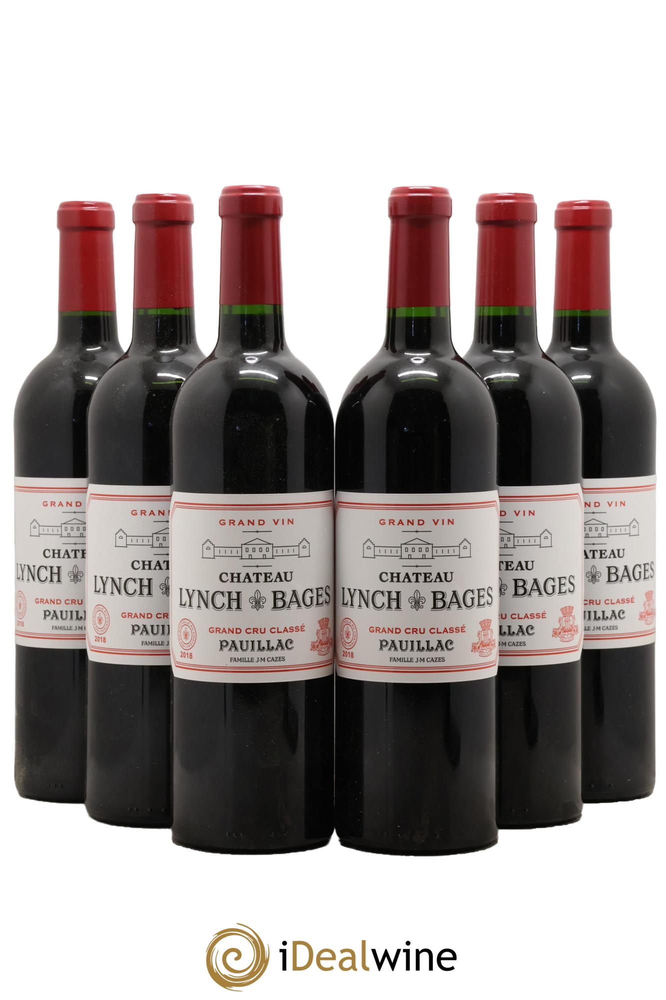 Château Lynch Bages 5ème Grand Cru Classé 2018 - Posten von 6 Flaschen - 0