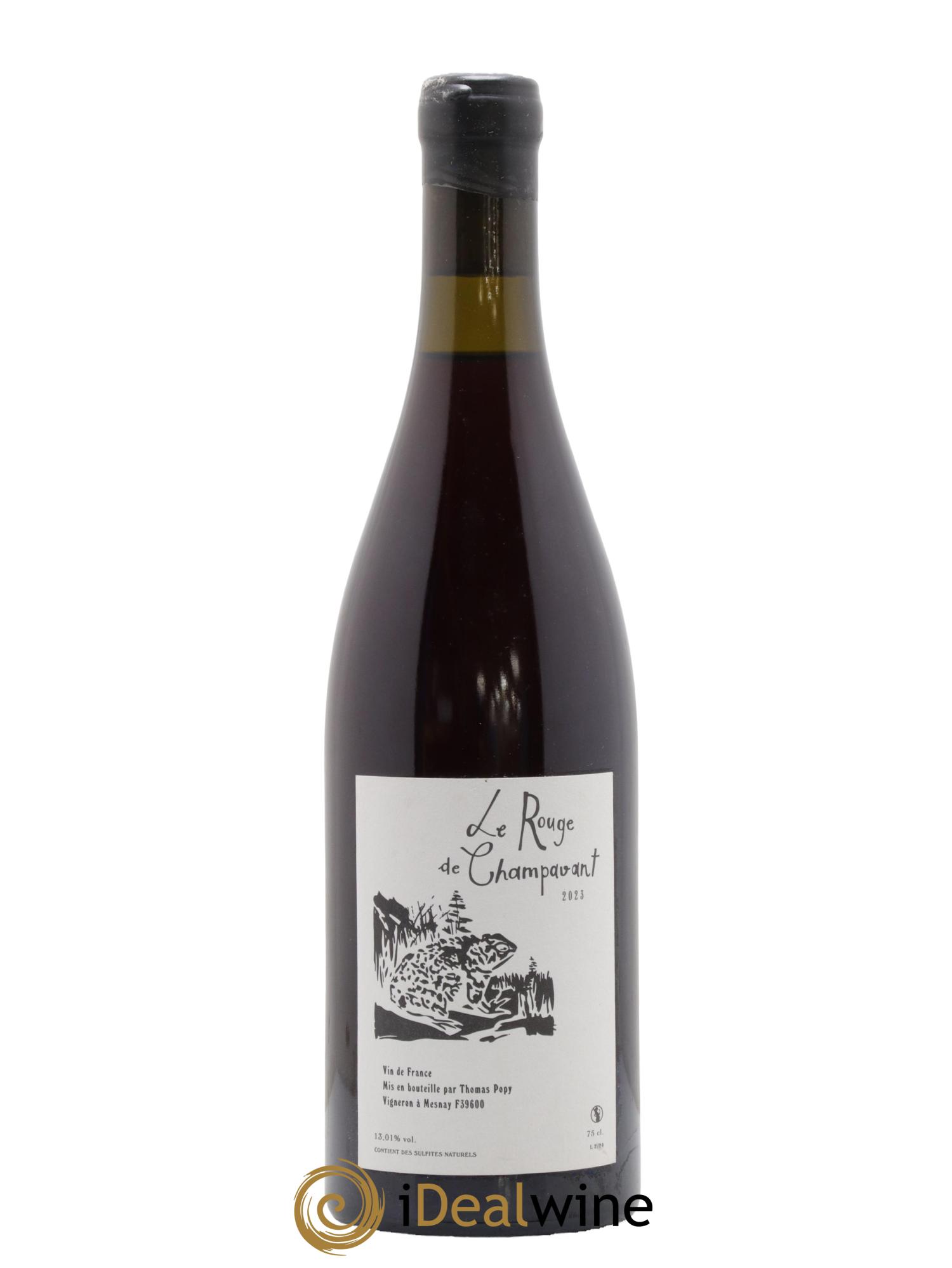 Vin de France Le Rouge de Champavant Thomas Popy 2023 - Lotto di 1 bottiglia - 0
