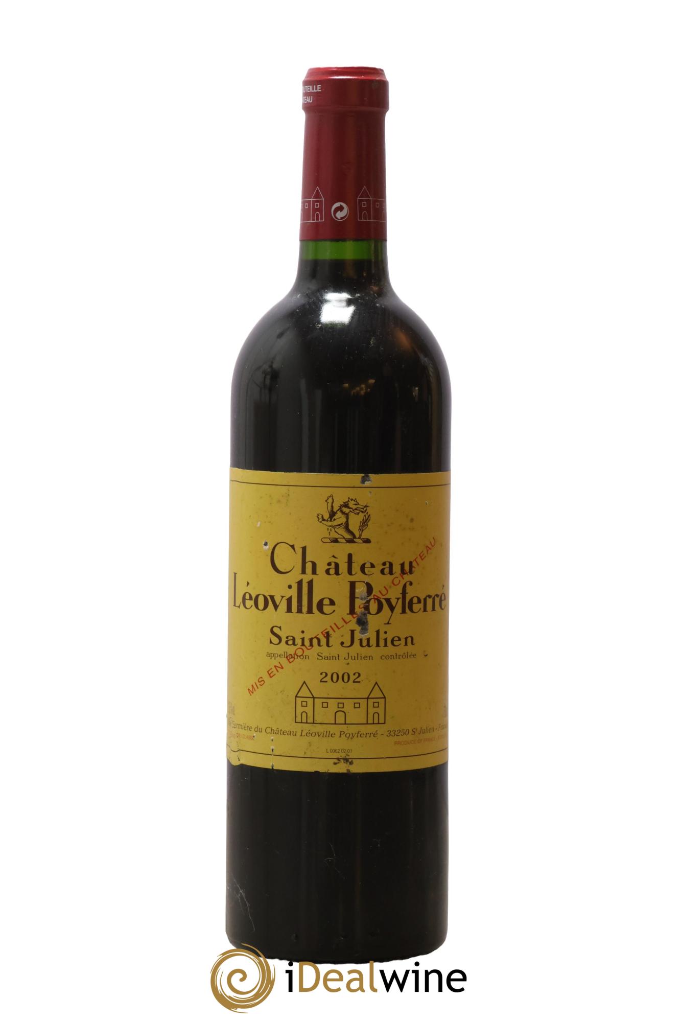 Château Léoville Poyferré 2ème Grand Cru Classé 2002 - Lot de 1 bouteille - 0
