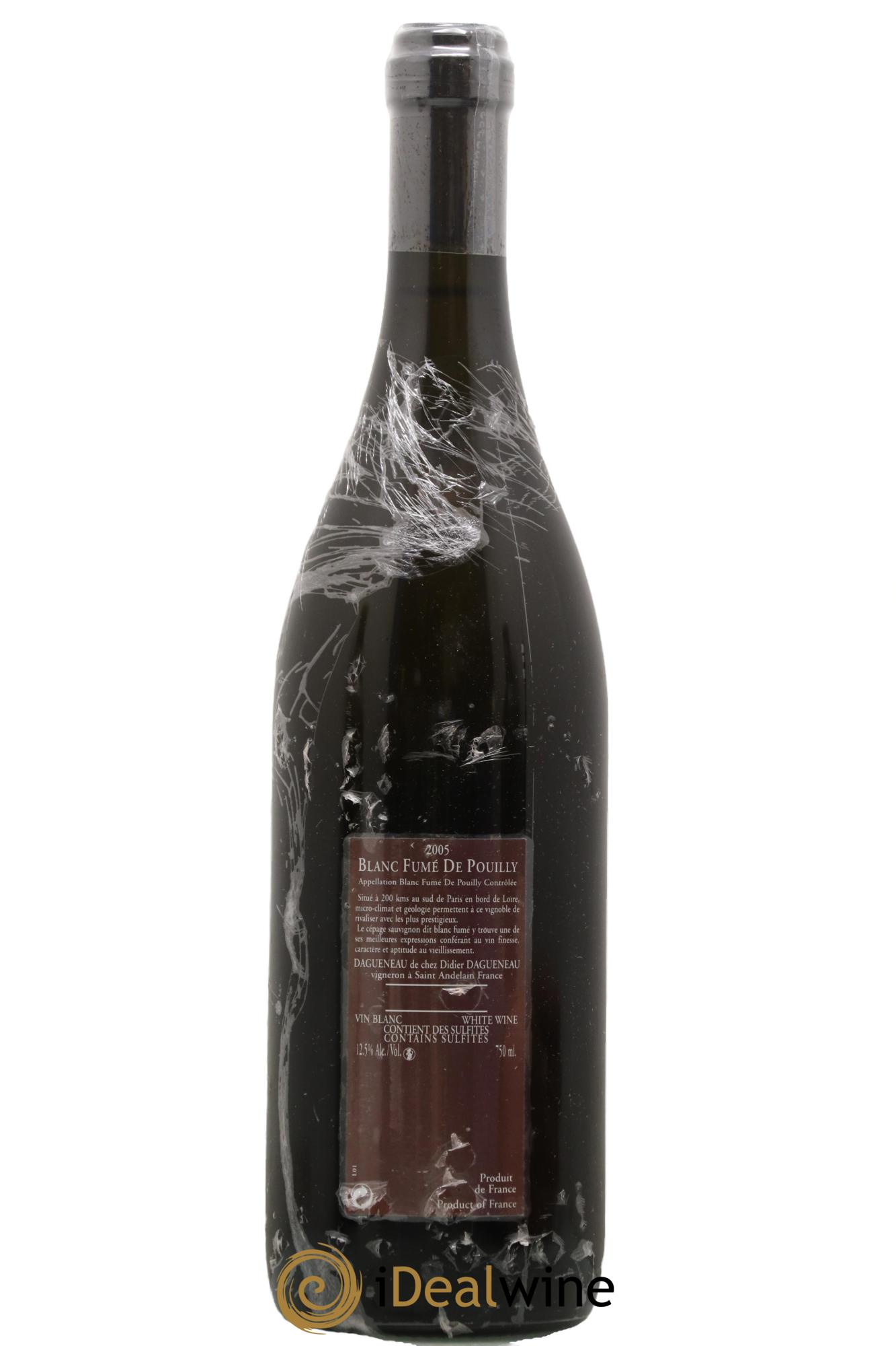 Vin de France (anciennement Pouilly-Fumé) Pur Sang Dagueneau (Domaine Didier - Louis-Benjamin) 2005 - Lot de 1 bouteille - 1