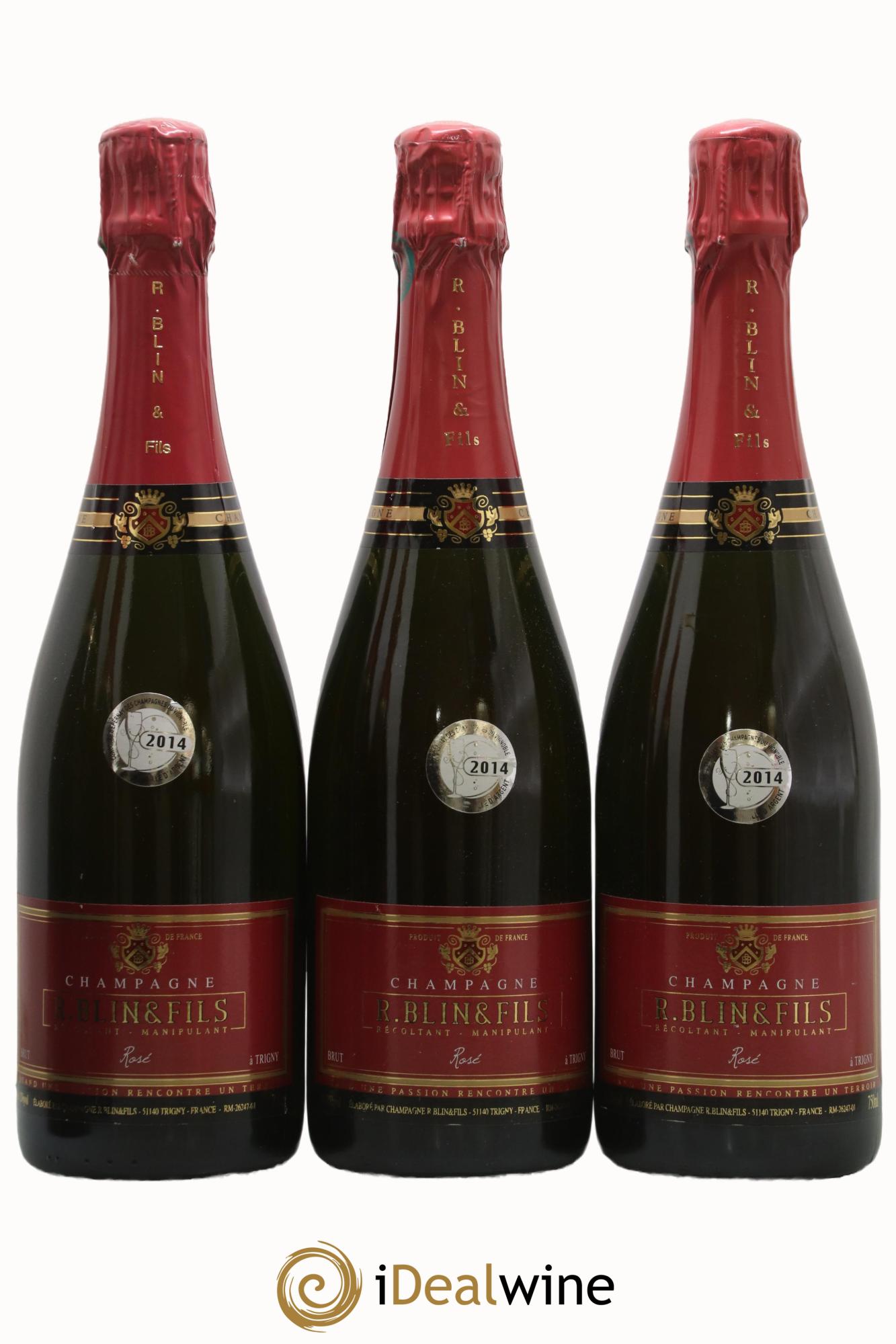 Champagne - Blin & Fils - Lot of 3 bottles - 0