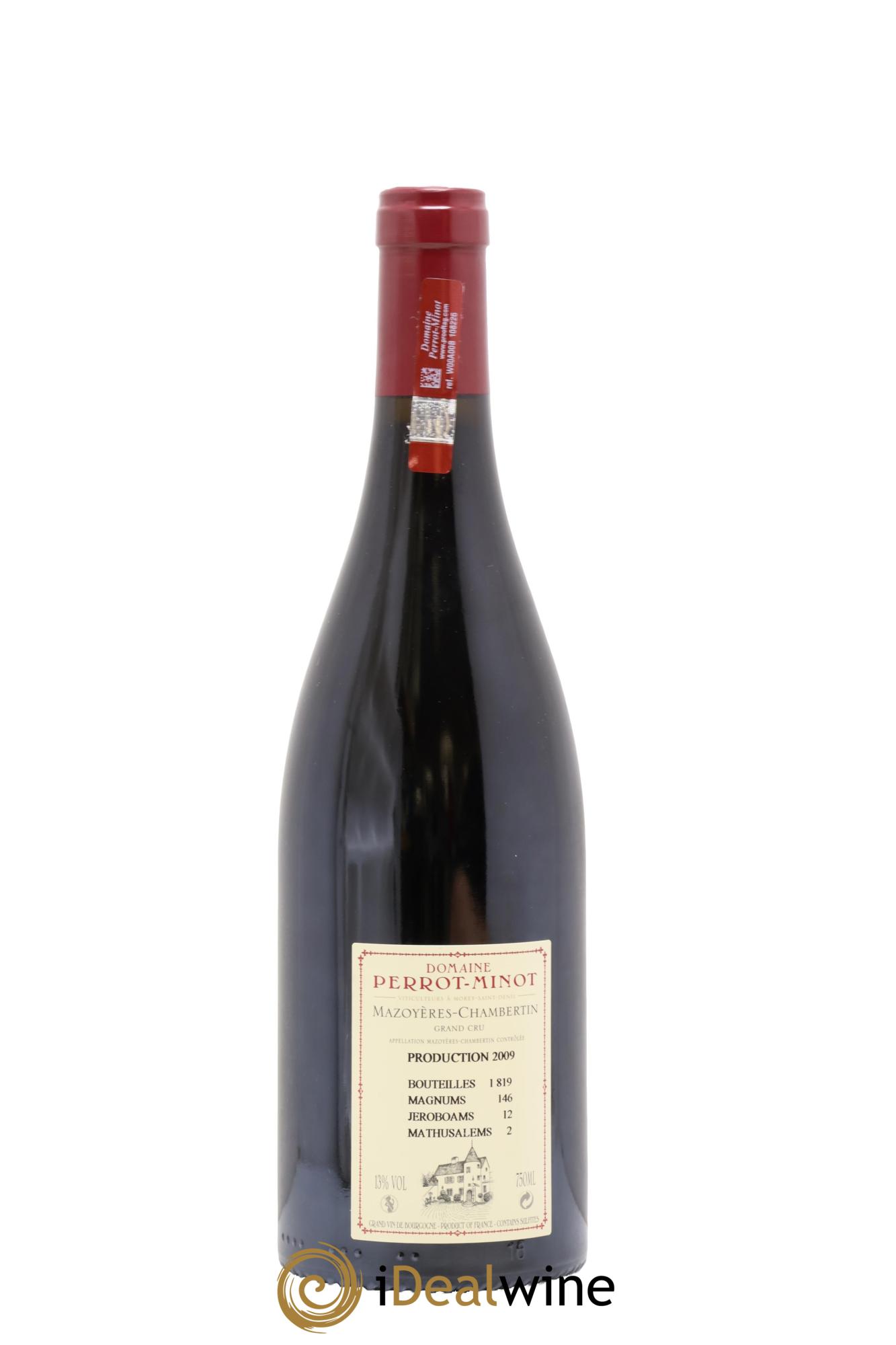 Mazoyères-Chambertin Grand Cru Vieilles Vignes Perrot-Minot 2009 - Lot de 1 bouteille - 1