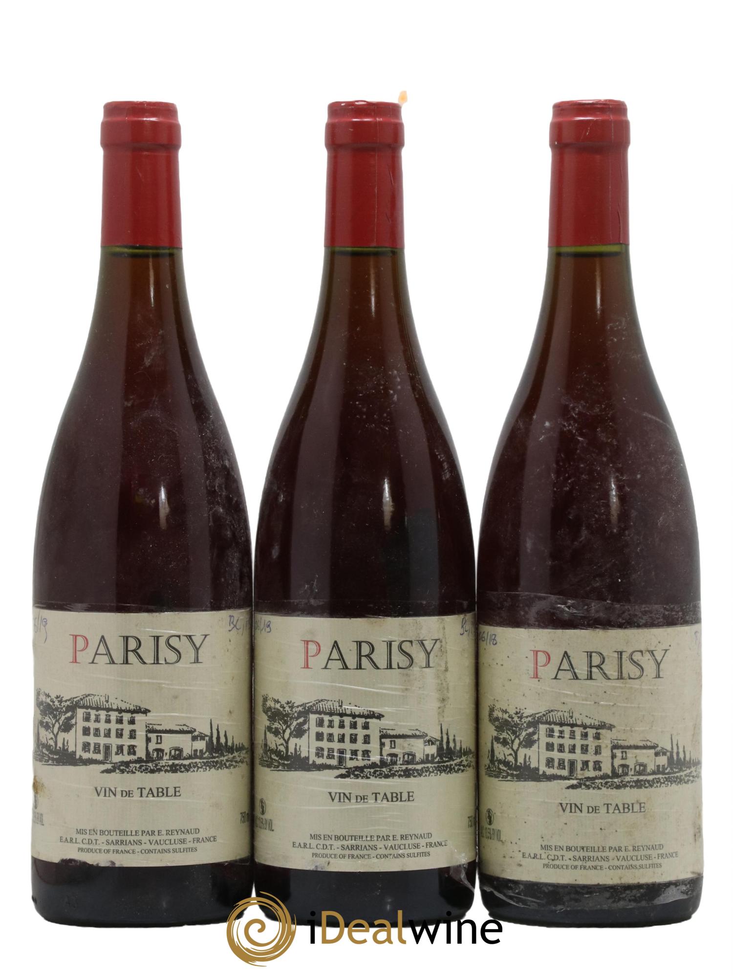 Vin de Table Parisy Emmanuel Reynaud - Lot de 3 bouteilles - 0