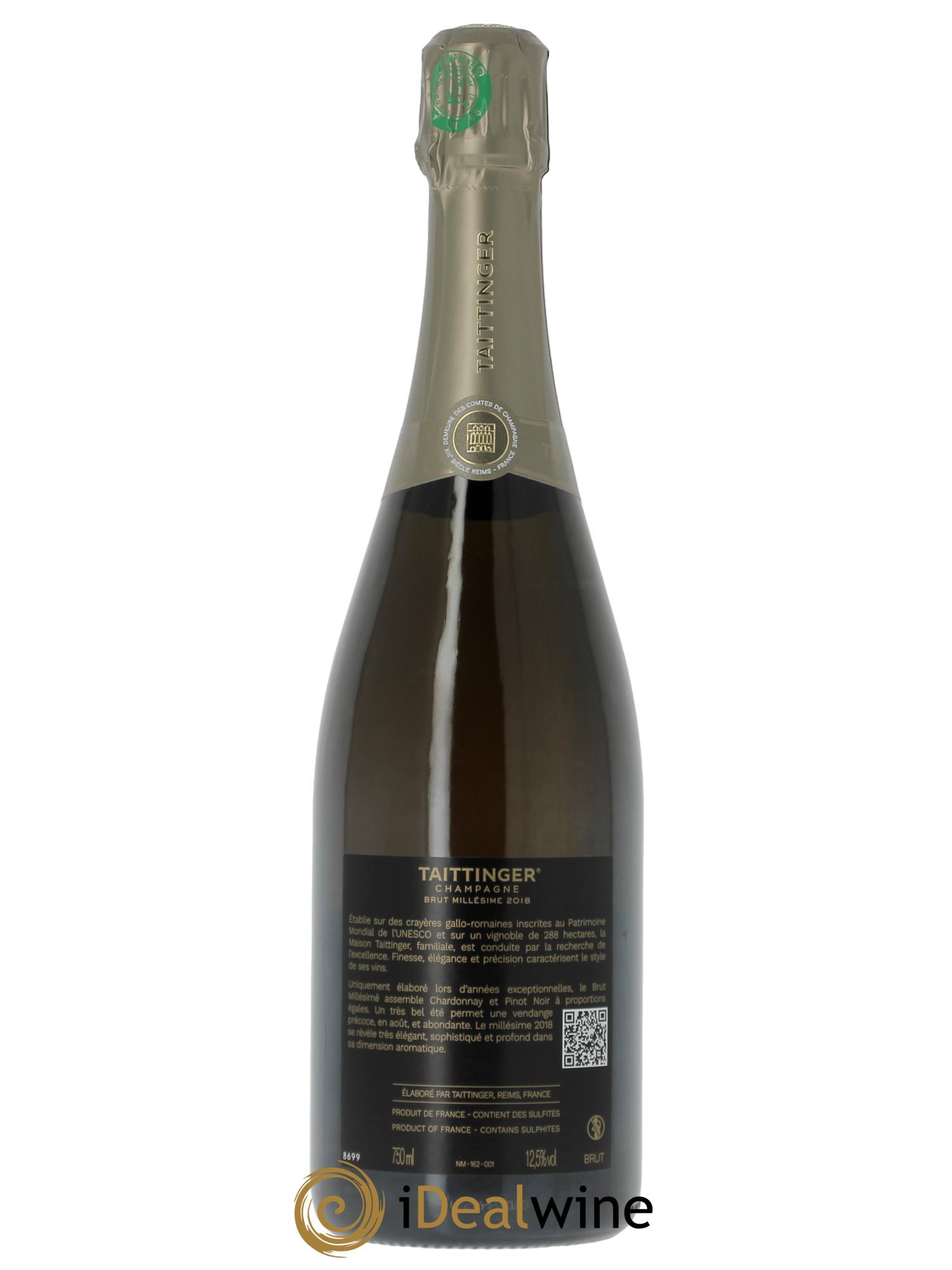 Brut Millésimé Taittinger 2018 - Lotto di 1 bottiglia - 2