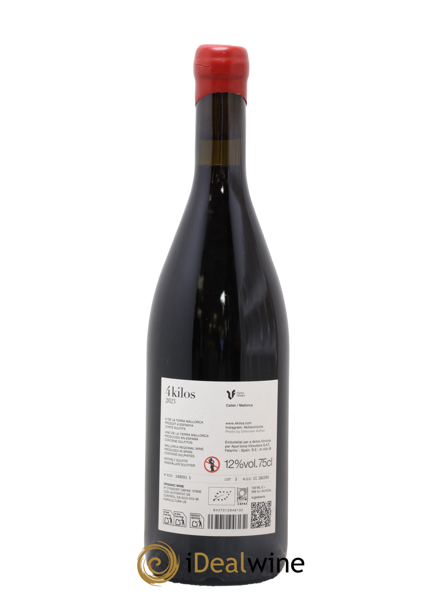 Vino de la Tierra de Mallorca 4 Kilos Vinícola 2023 - Lot of 1 bottle - 1