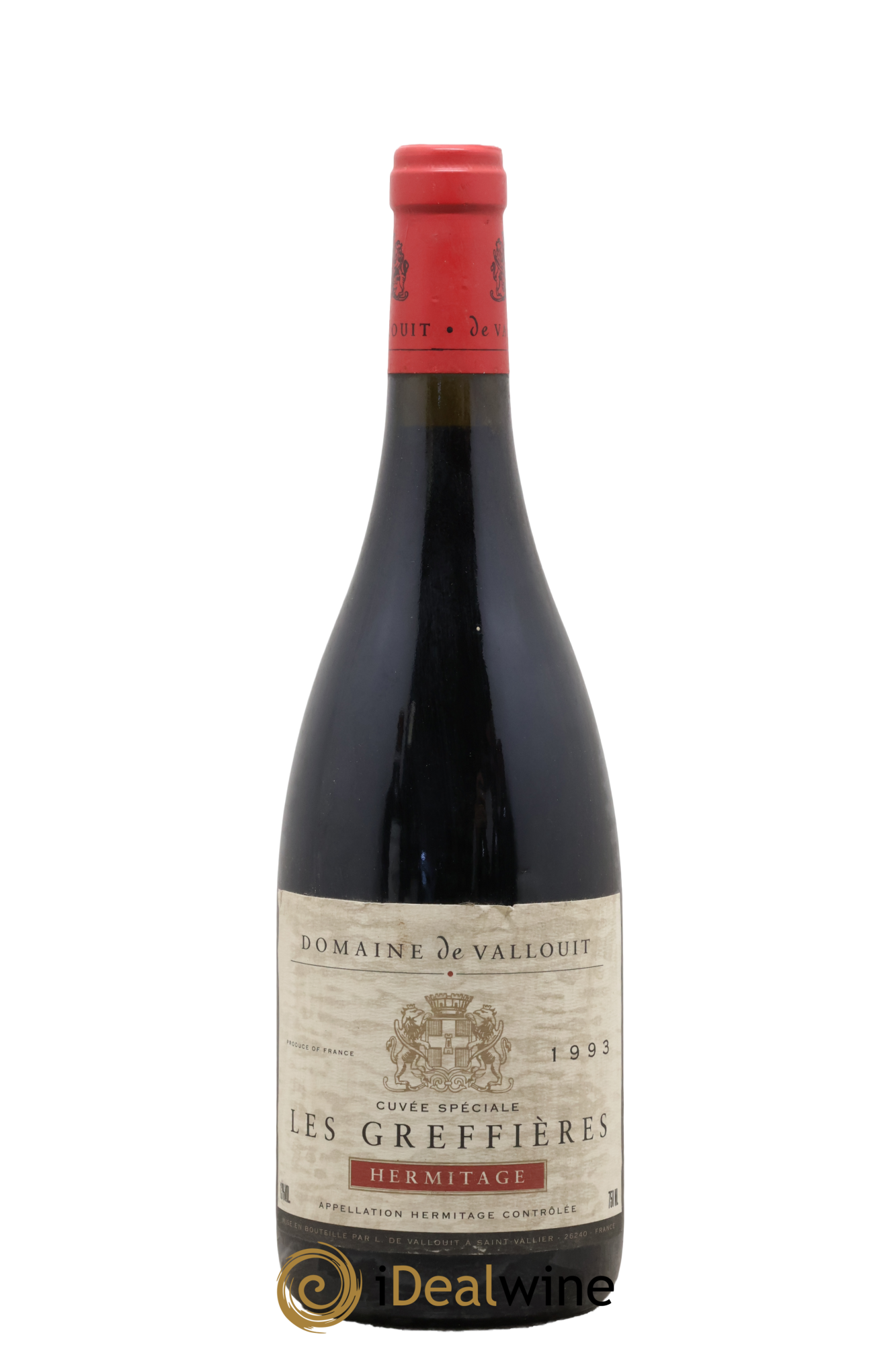 Hermitage Les greffières cuvée spéciale Domaine de Valouit 1993 - Posten von 1 Flasche - 0