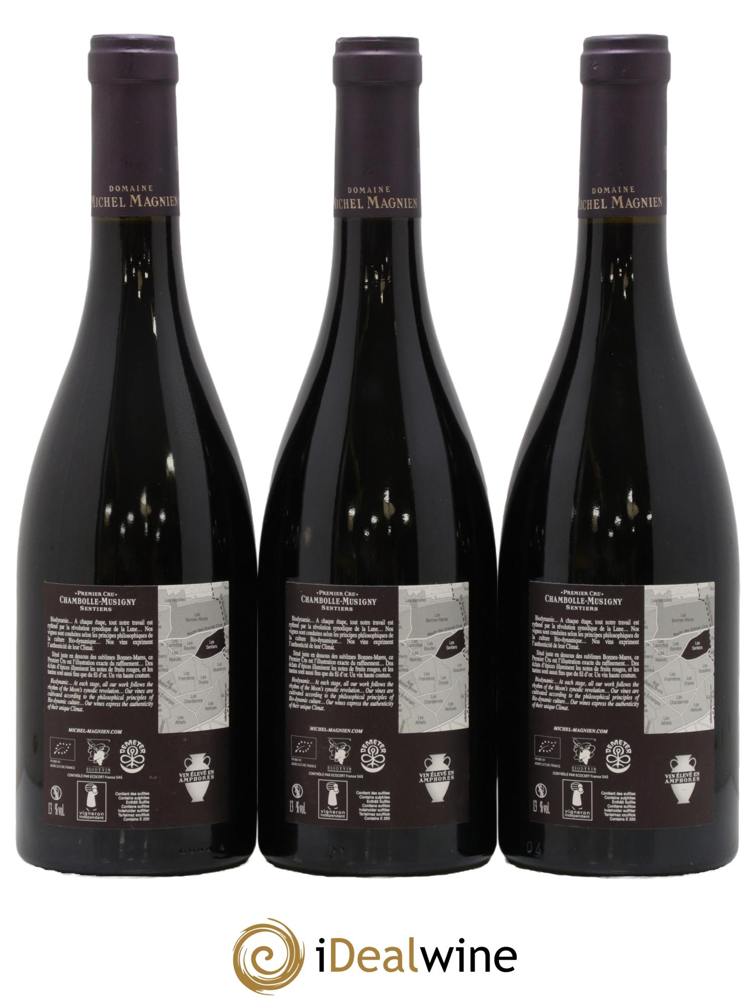Chambolle-Musigny 1er Cru Les Sentiers Michel Magnien  2019 - Lot of 3 bottles - 1