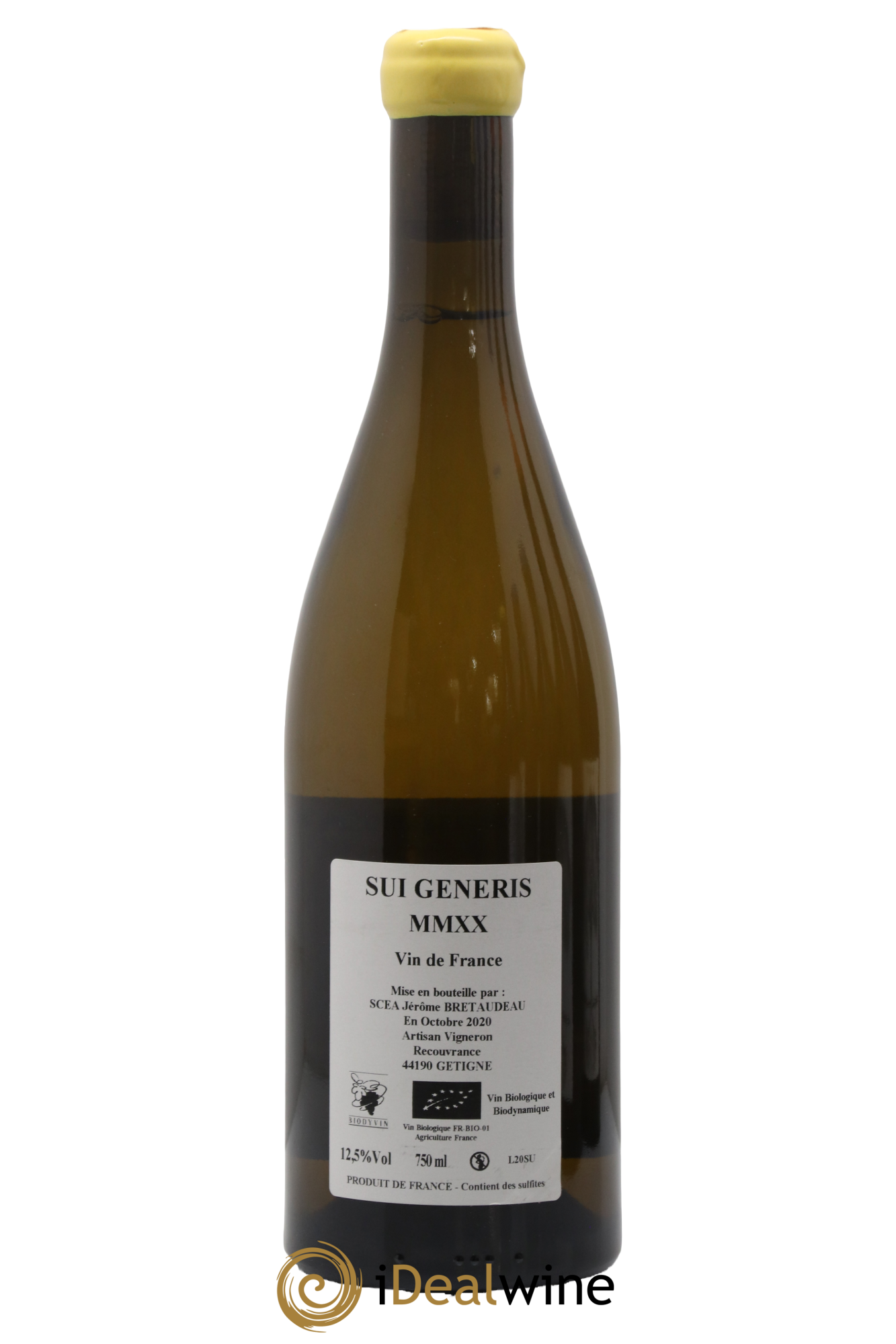 Vin de France Sui Generis Jérôme Bretaudeau 2020 - Posten von 1 Flasche - 1