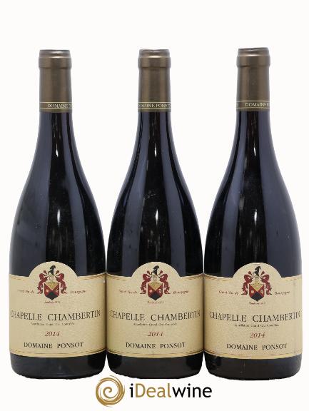 Chapelle-Chambertin Grand Cru Ponsot (Domaine) 2014 - Lot of 3 bottles - 0