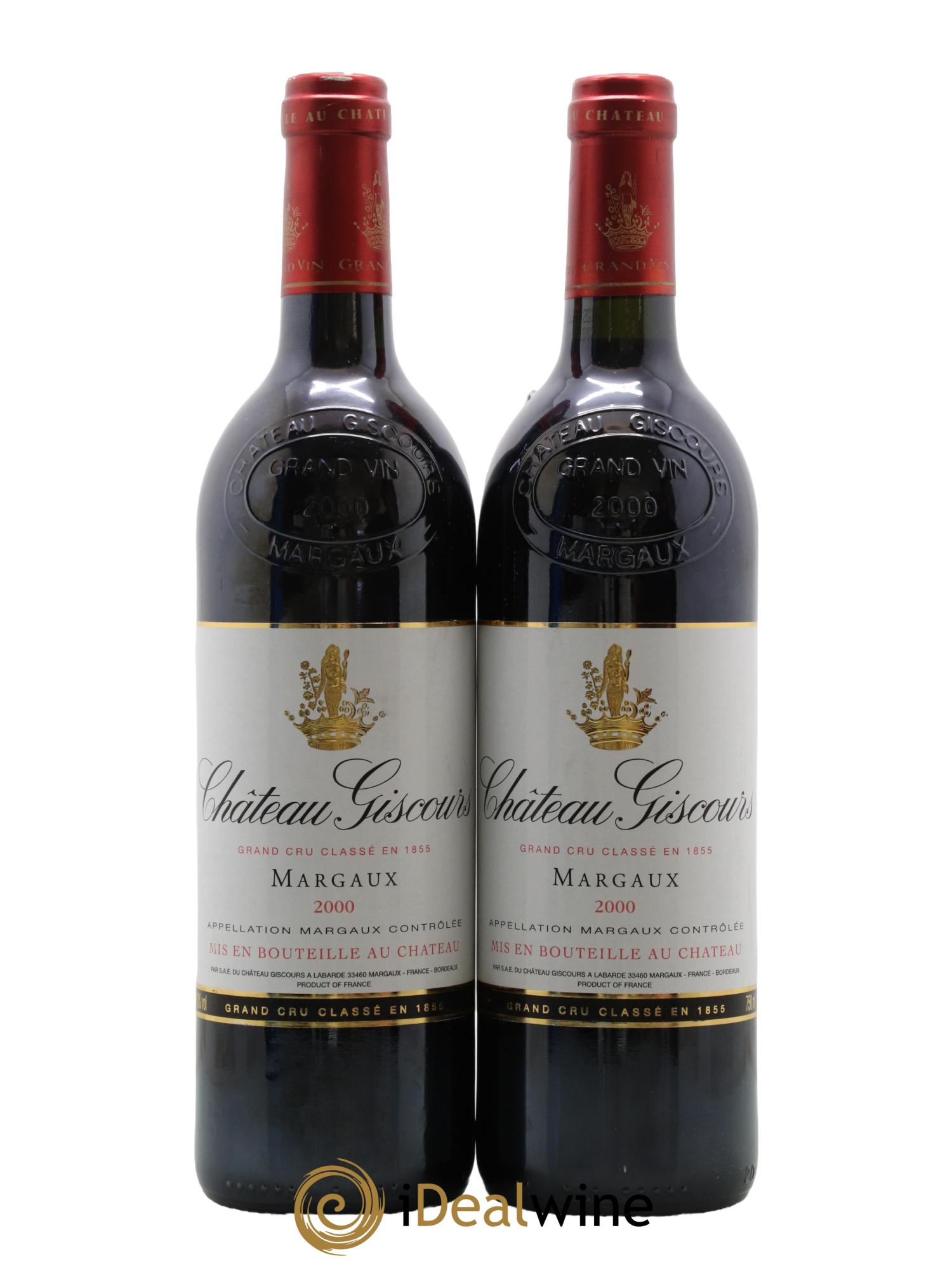Château Giscours 3ème Grand Cru Classé 2000 - Lot de 2 bouteilles - 0