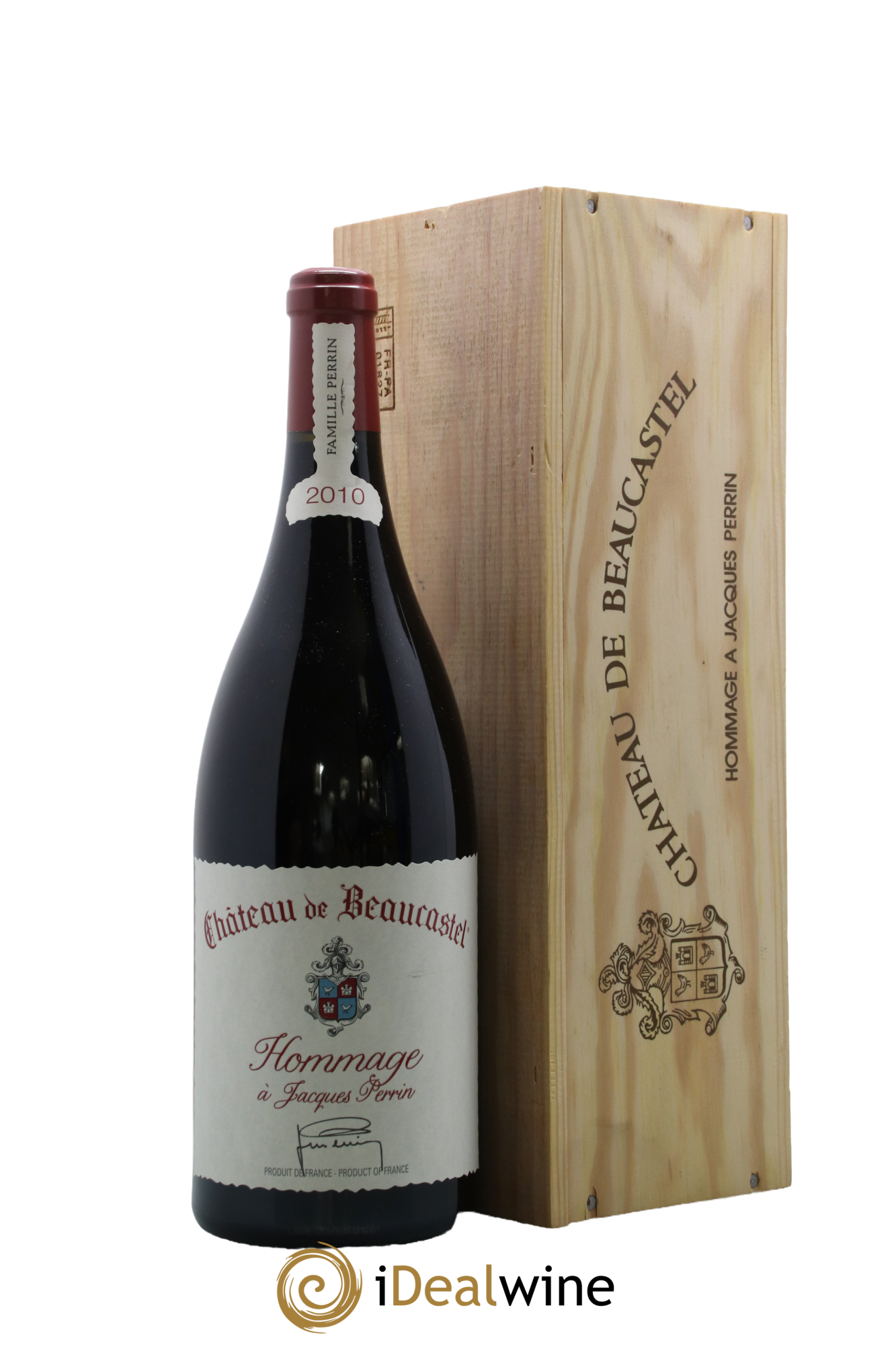 Châteauneuf-du-Pape Château de Beaucastel Hommage à Jacques Perrin Famille Perrin 2010 - Lot de 1 magnum - 0