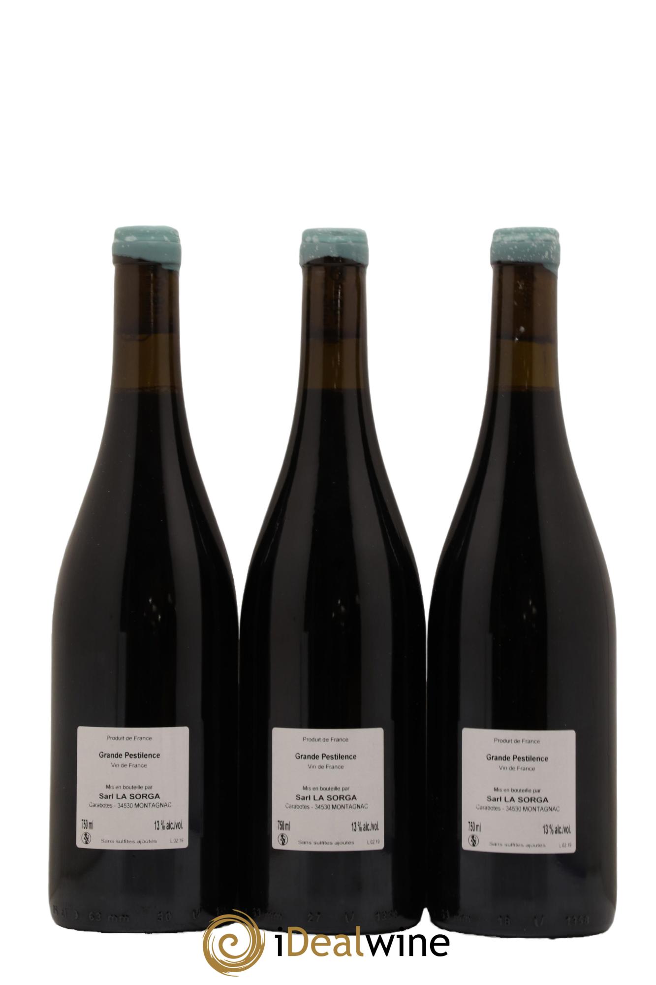 Vin de France Grande pestilence La Sorga Anthony Tortul 2019 - Lot de 3 bouteilles - 1
