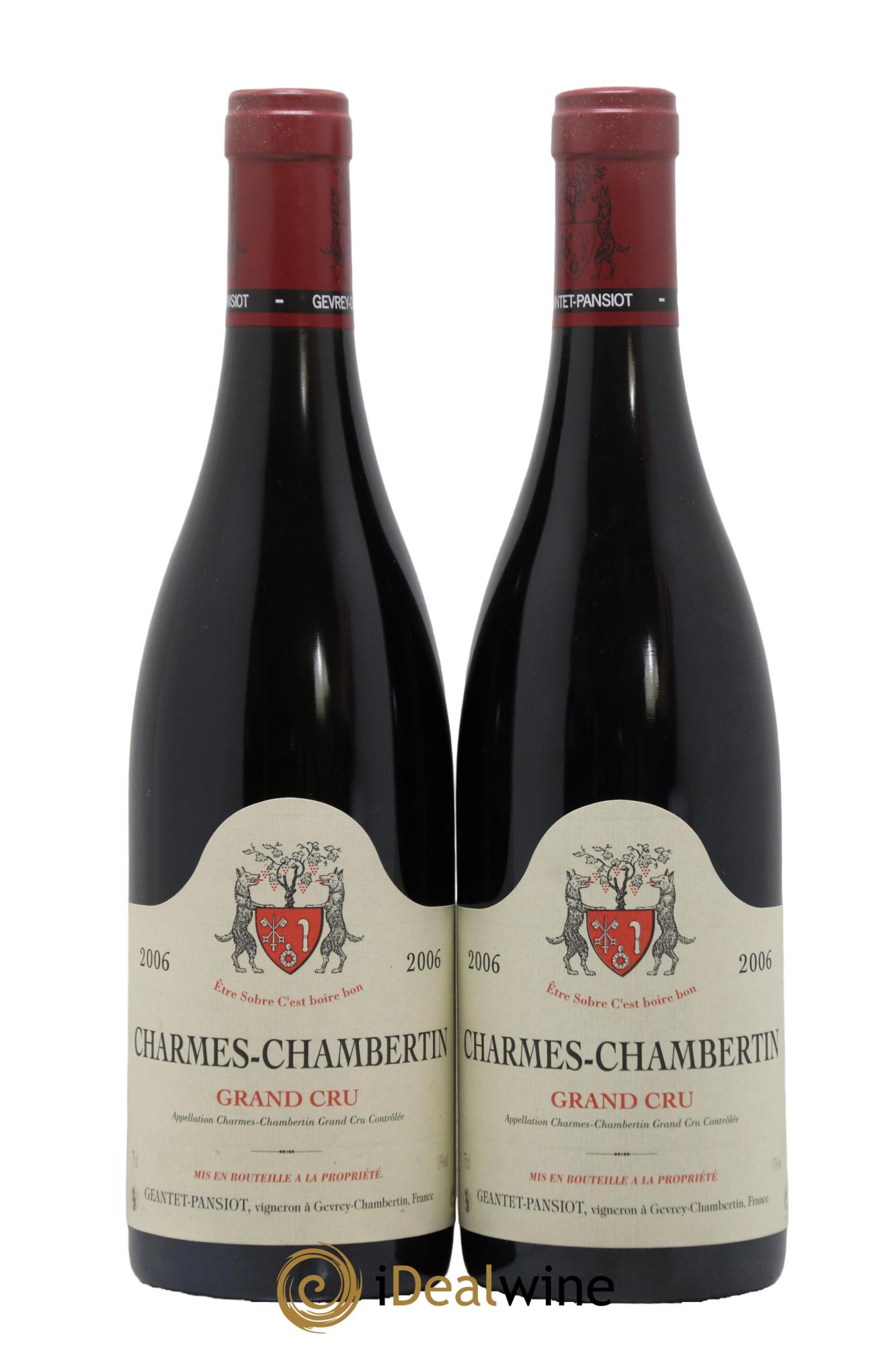 Charmes-Chambertin Grand Cru Geantet-Pansiot 2006 - Lotto di 2 bottiglie - 0