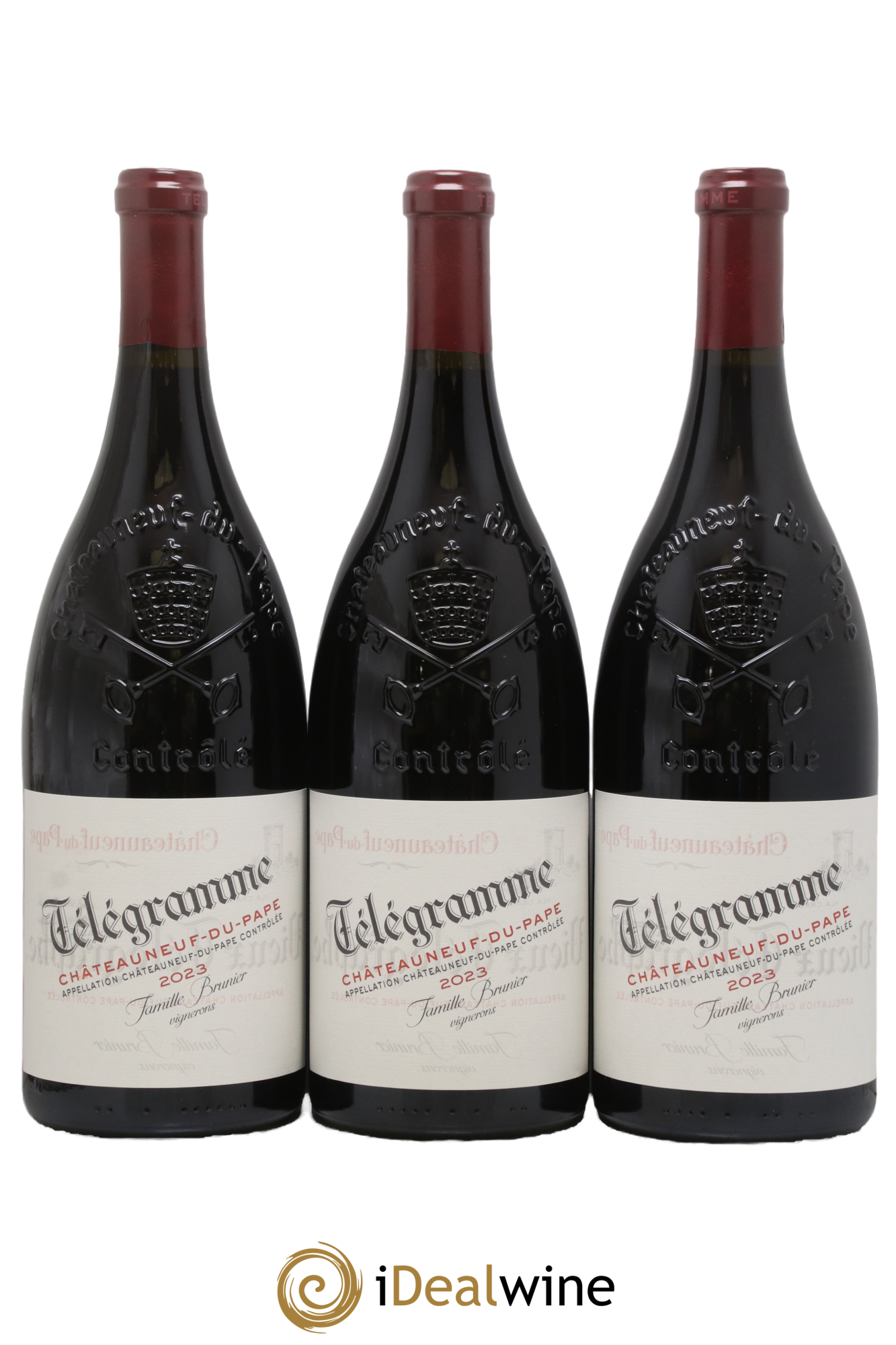 Châteauneuf-du-Pape Télégramme Vignobles Brunier 2023 - Lot de 3 magnums - 0
