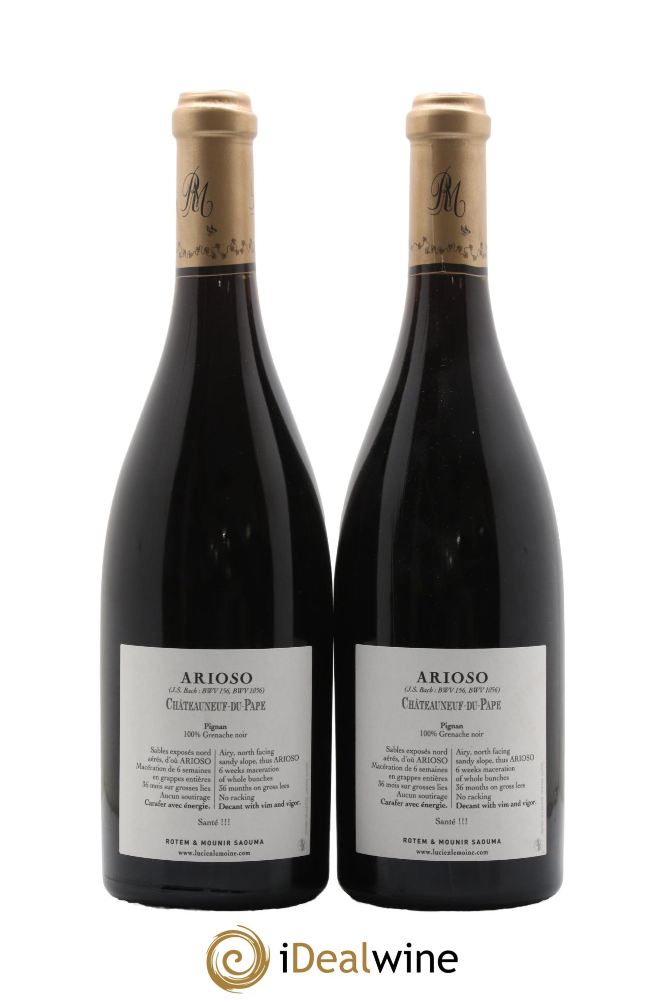Châteauneuf-du-Pape Arioso Rotem & Mounir Saouma 2020 - Lot de 2 bouteilles - 1