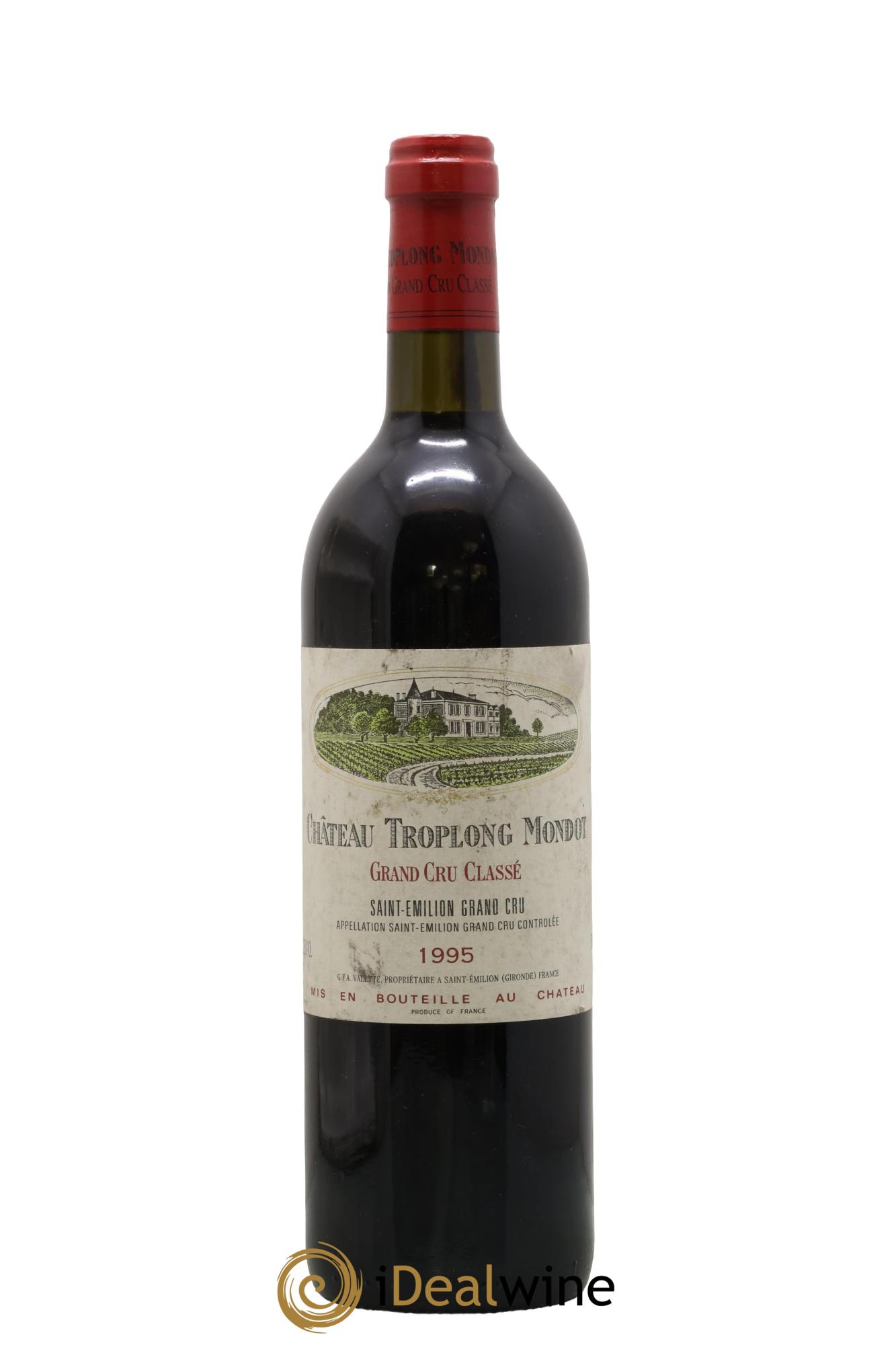 Château Troplong Mondot 1er Grand Cru Classé B 1995 - Lot de 1 bouteille - 0