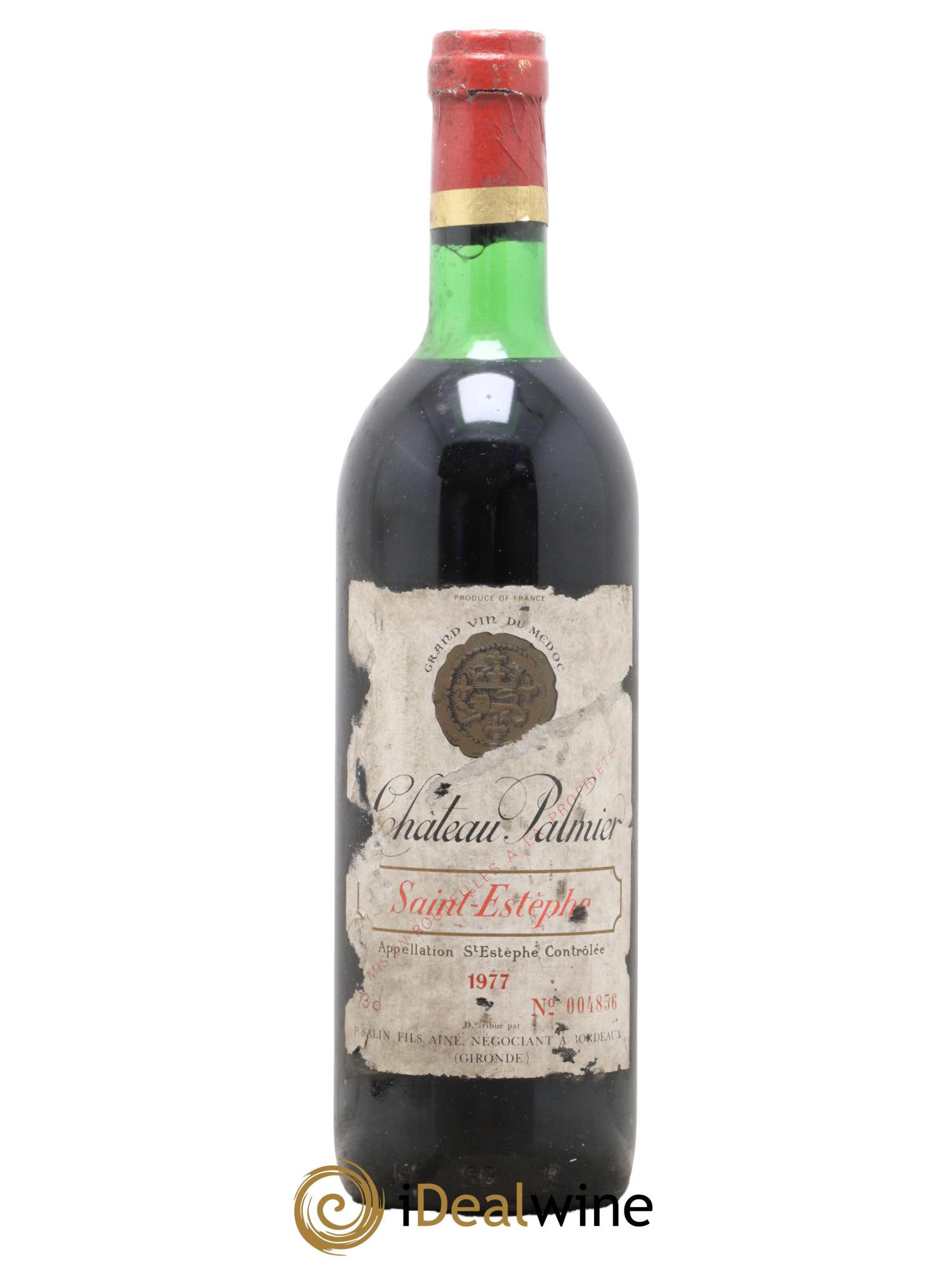 Saint-Estèphe Château Palmier 1977 - Lot de 1 bouteille - 0